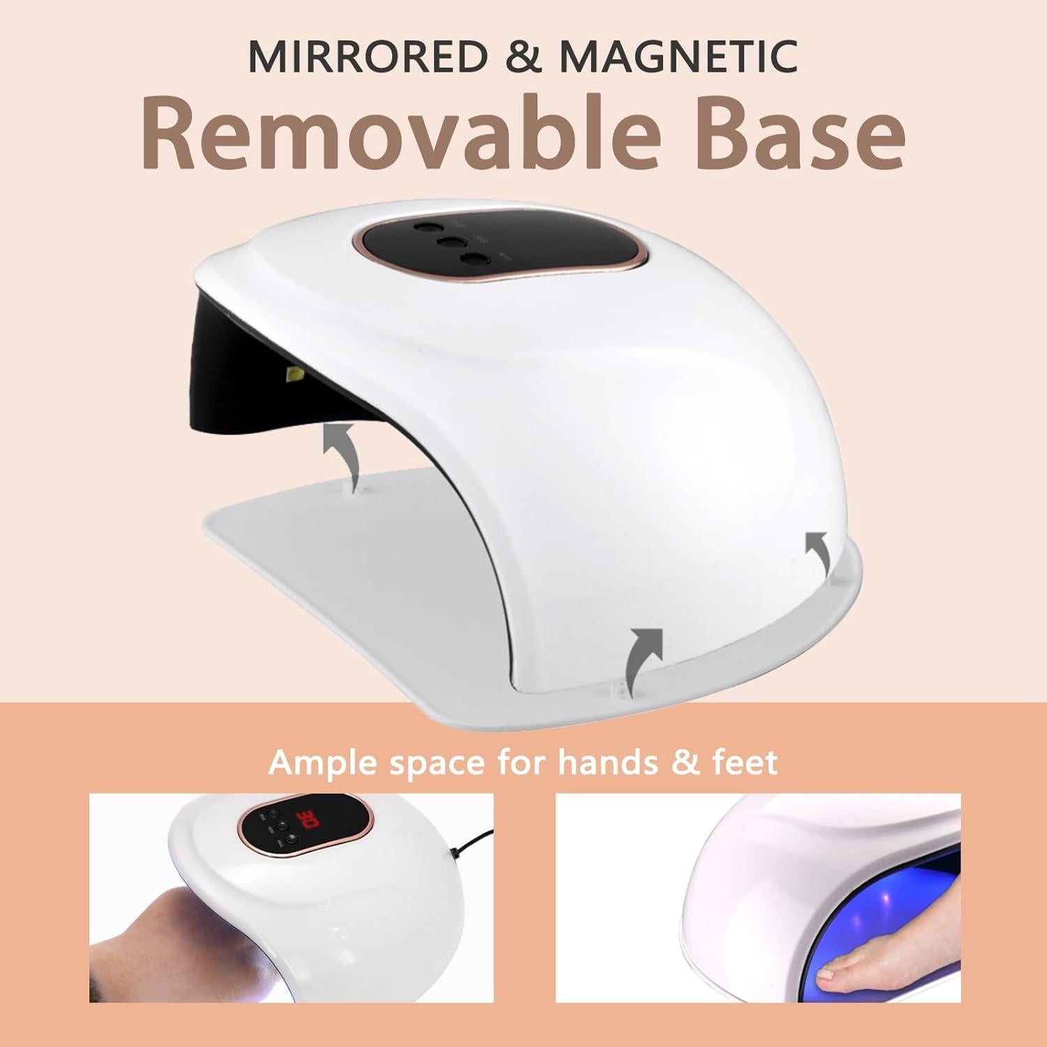 Lámpara de Uñas LED SUILU 54W con 18 Perlas y Temporizador