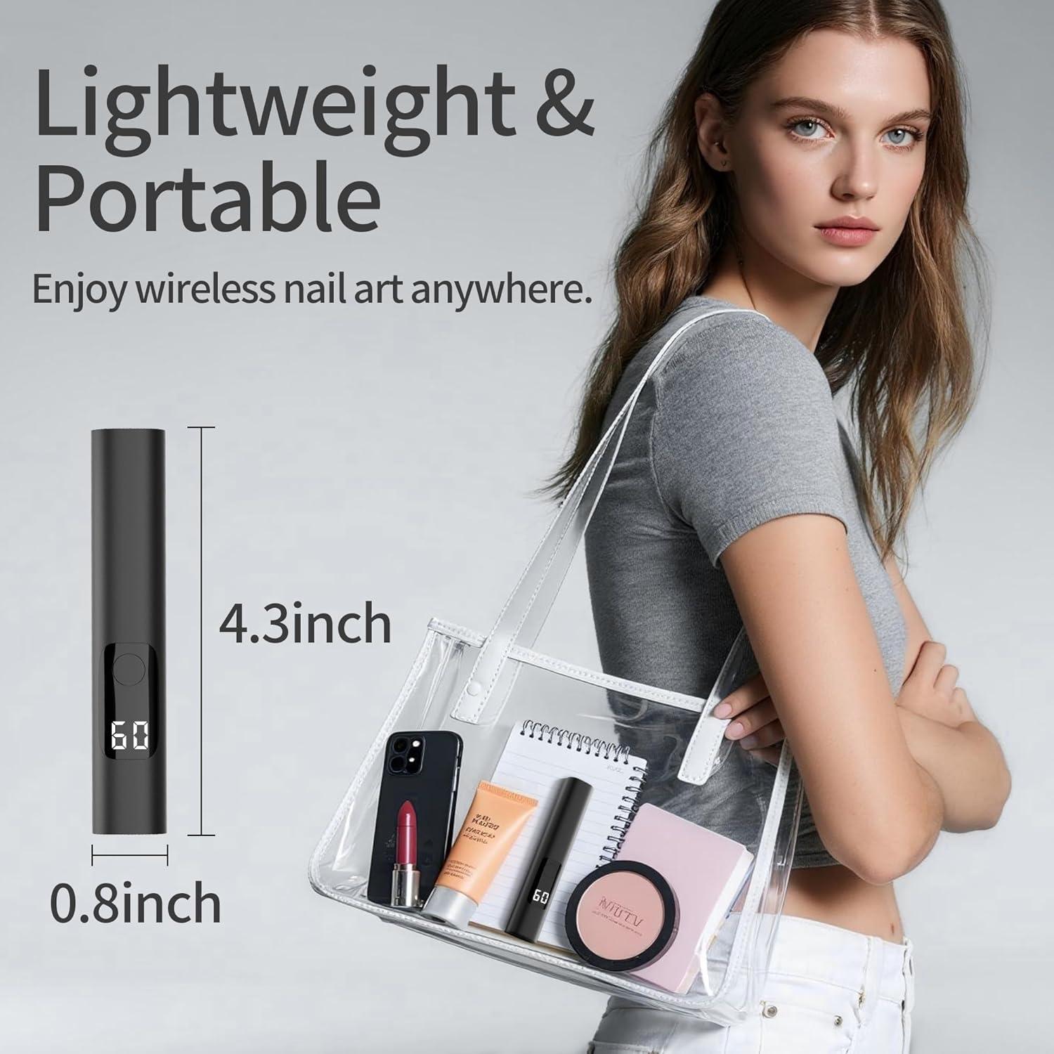 Lámpara UV de Mano E-riding Mini Recargable 400mAh 10.99cm