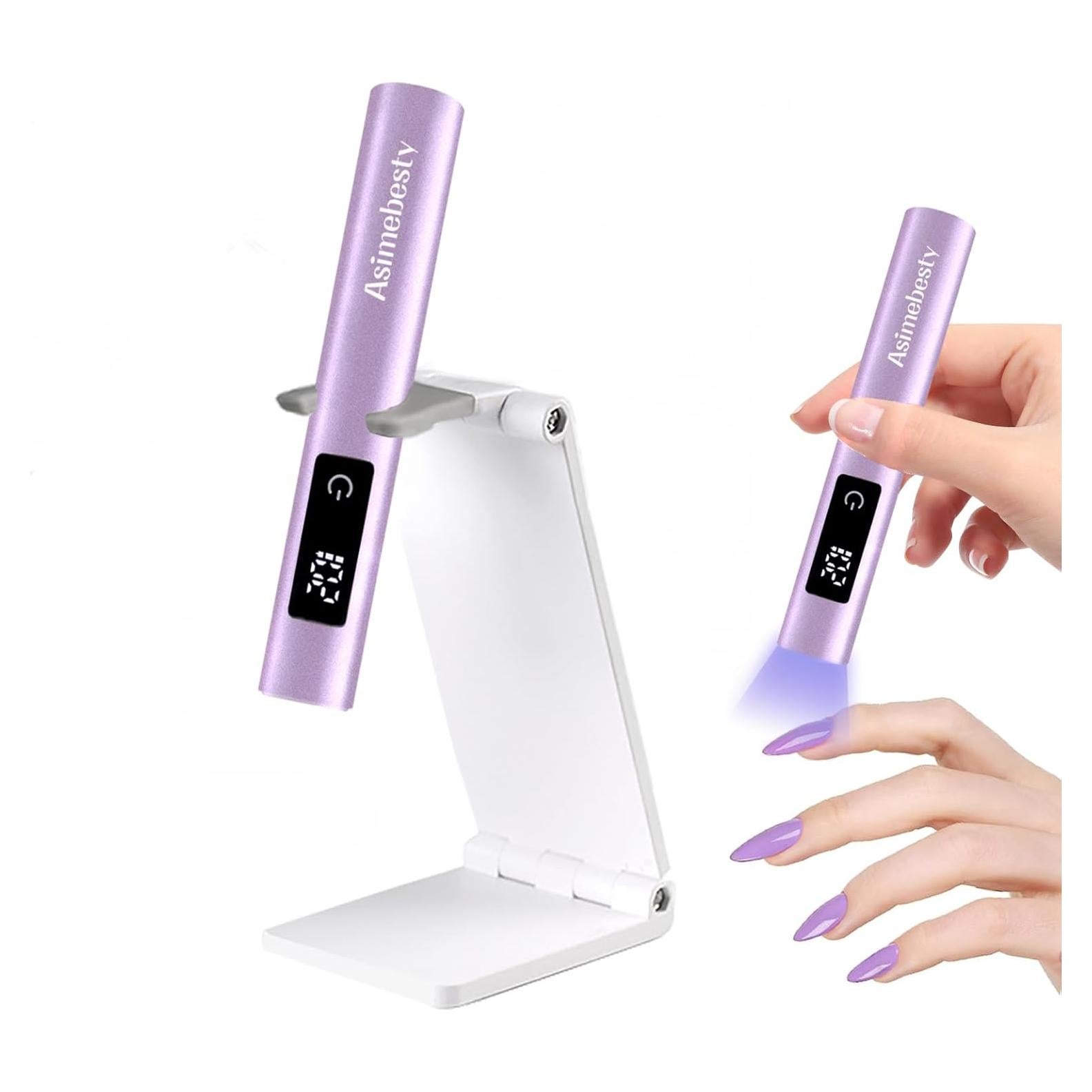Mini Lámpara UV LED Asimebesty para Uñas de Gel, Portátil