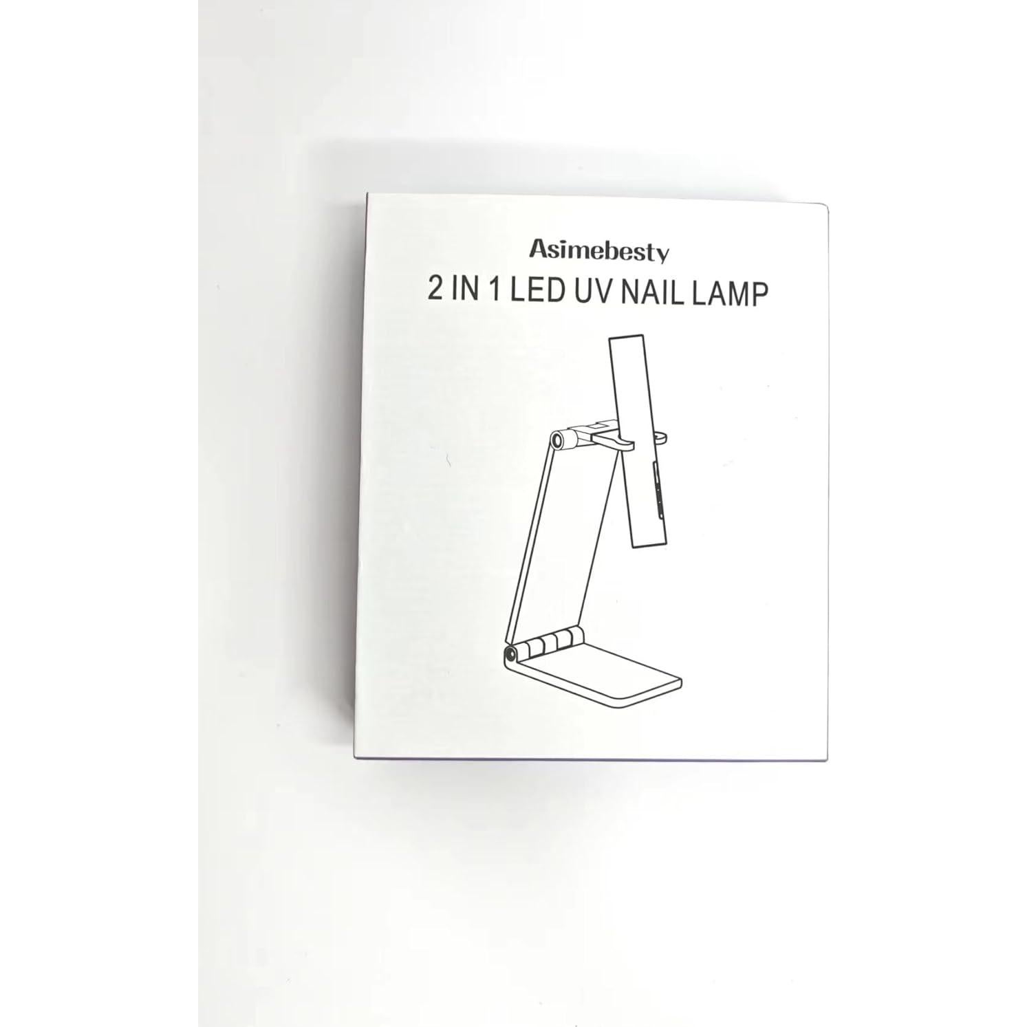 Mini Lámpara UV LED Asimebesty para Uñas de Gel, Portátil