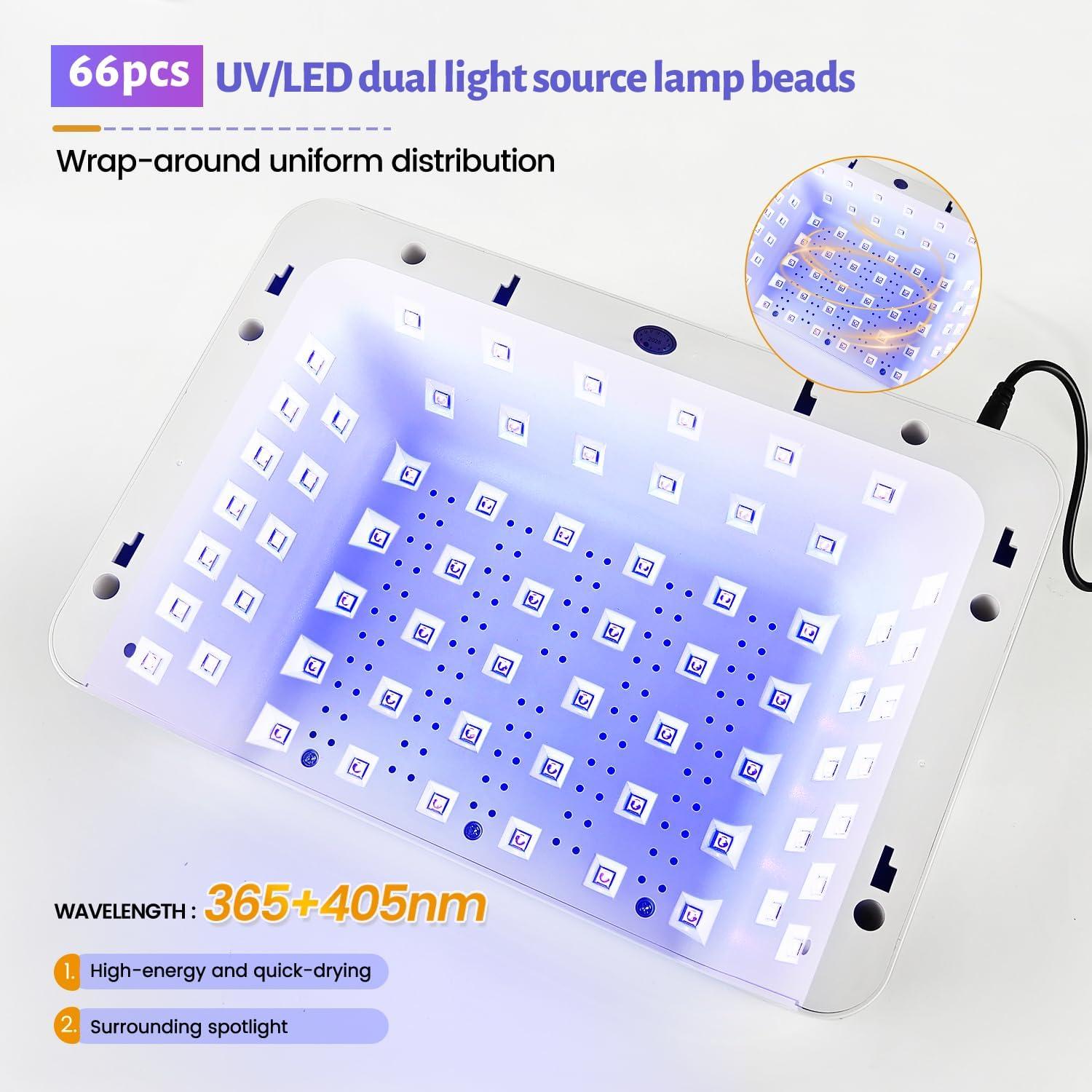 Lámpara de Uñas Profesional JODSONE 72W con Almohadilla