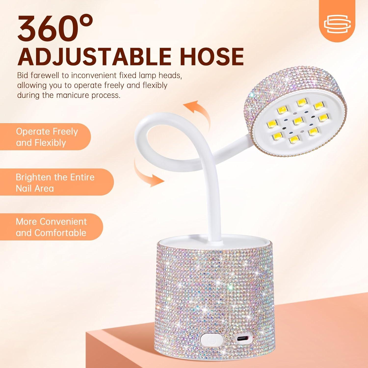 Lámpara de Uñas UV LED CHRISTINE SHELLY, Secado Rápido 27W