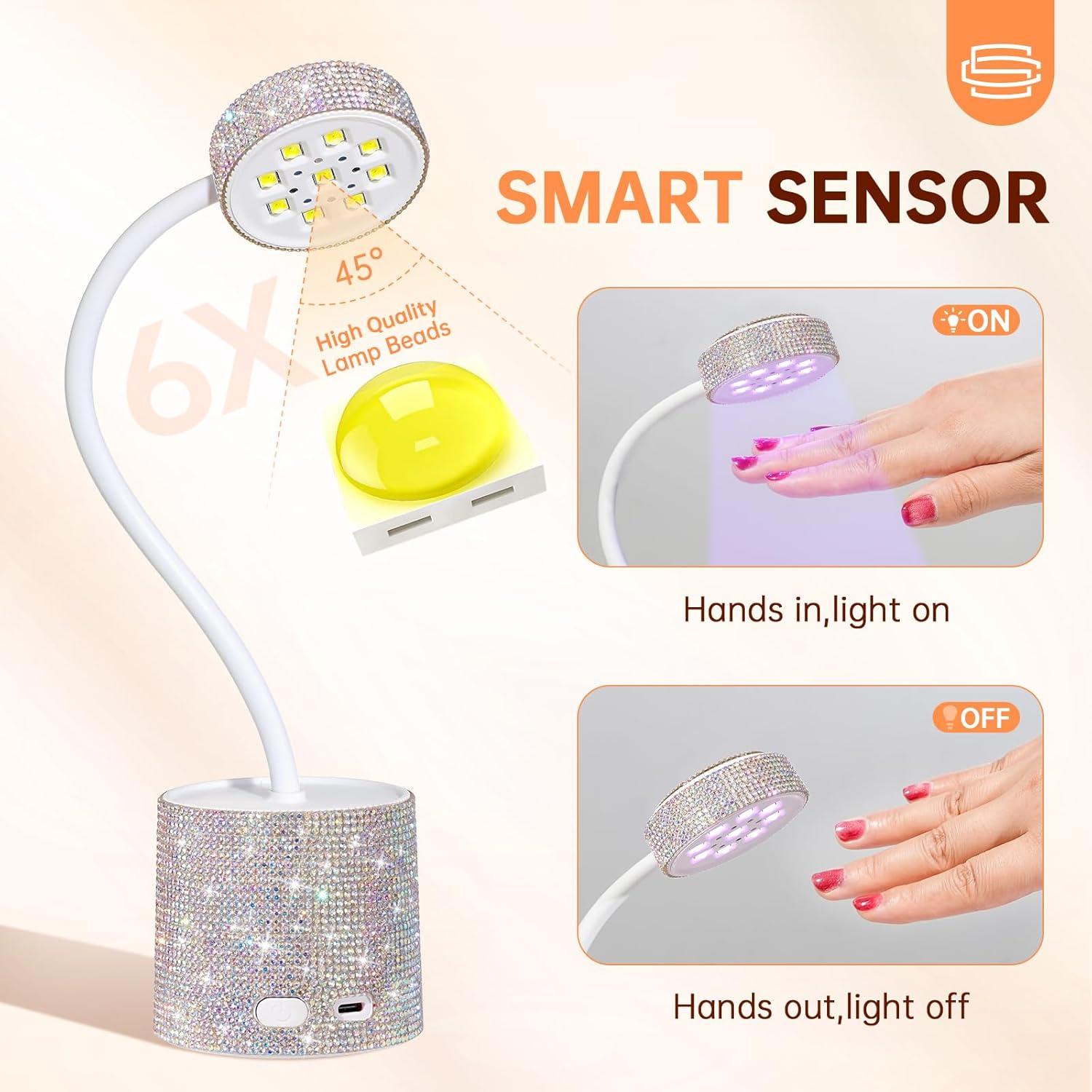Lámpara de Uñas UV LED CHRISTINE SHELLY, Secado Rápido 27W