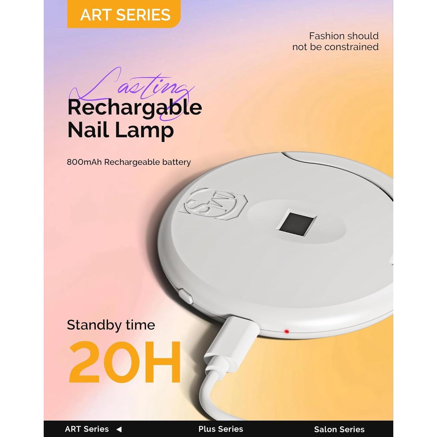 Lámpara UV Inalámbrica MelodySusie Art04M 800mAh 60s