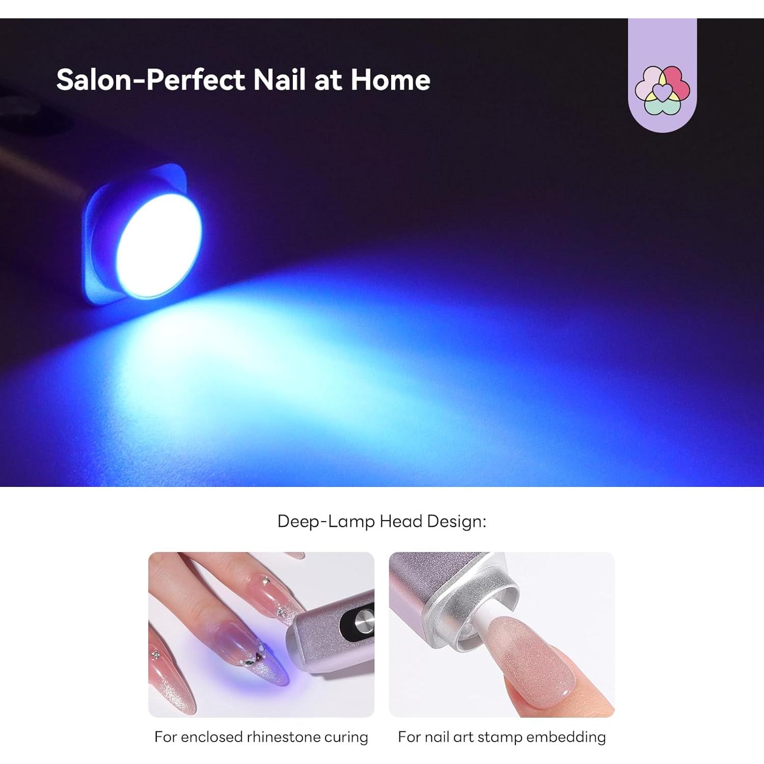 Lámpara UV 3 en 1 SAVILAND Rosa para Uñas de Gel