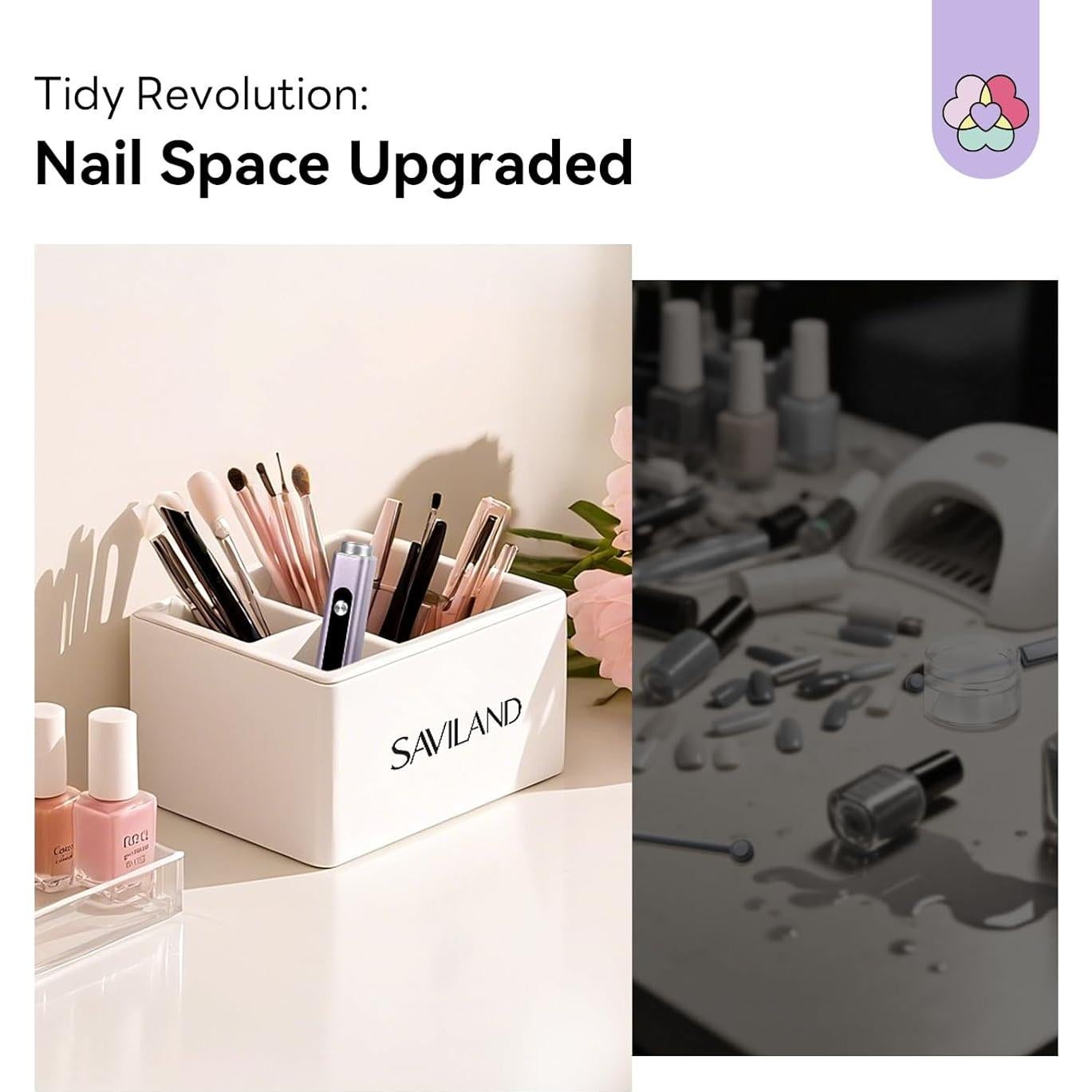 Lámpara UV 3 en 1 SAVILAND Rosa para Uñas de Gel