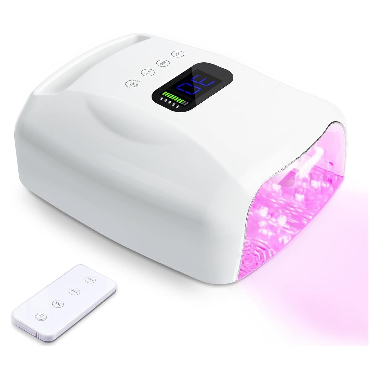 Lámpara UV Inalámbrica Biduo Y8-Pro 96W con Control Remoto