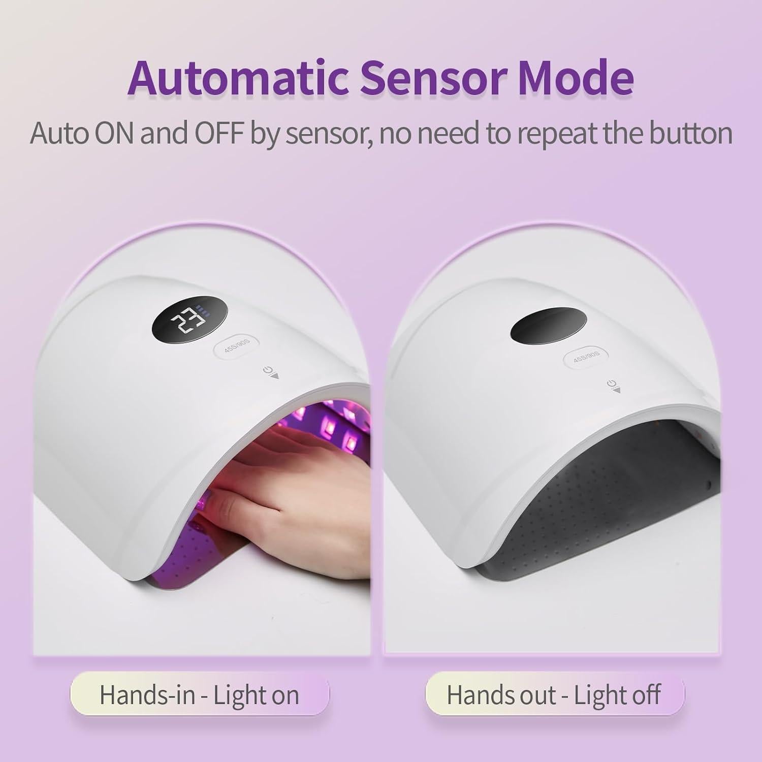 Lámpara UV LED Inalámbrica LASONAS S60 48W Recargable