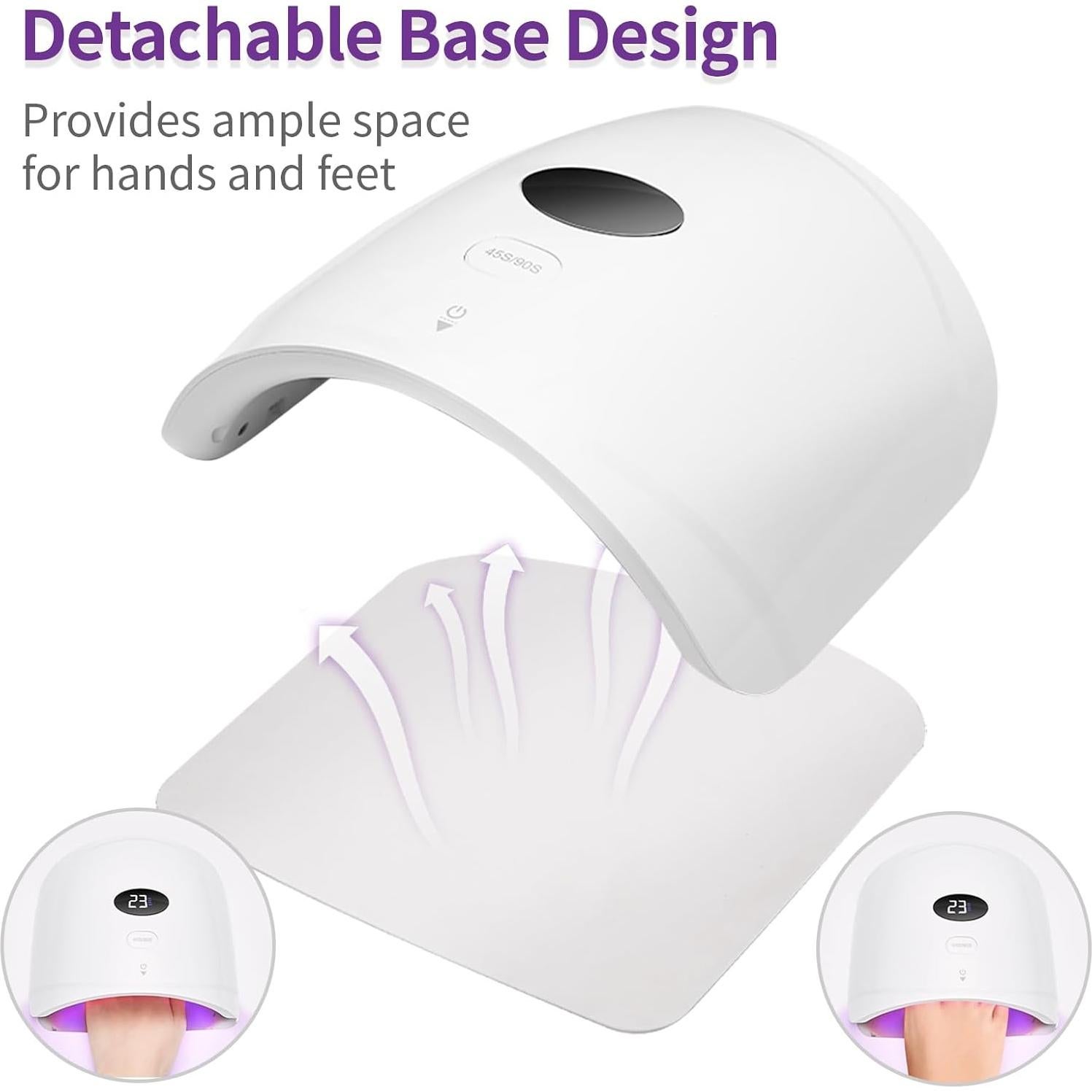 Lámpara UV LED Inalámbrica LASONAS S60 48W Recargable