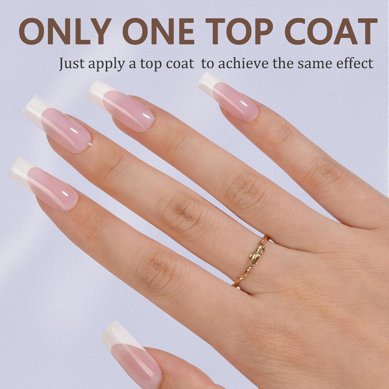 Consejos de Uñas de Gel Francesas Misssix 240 Piezas 15 Tamaños