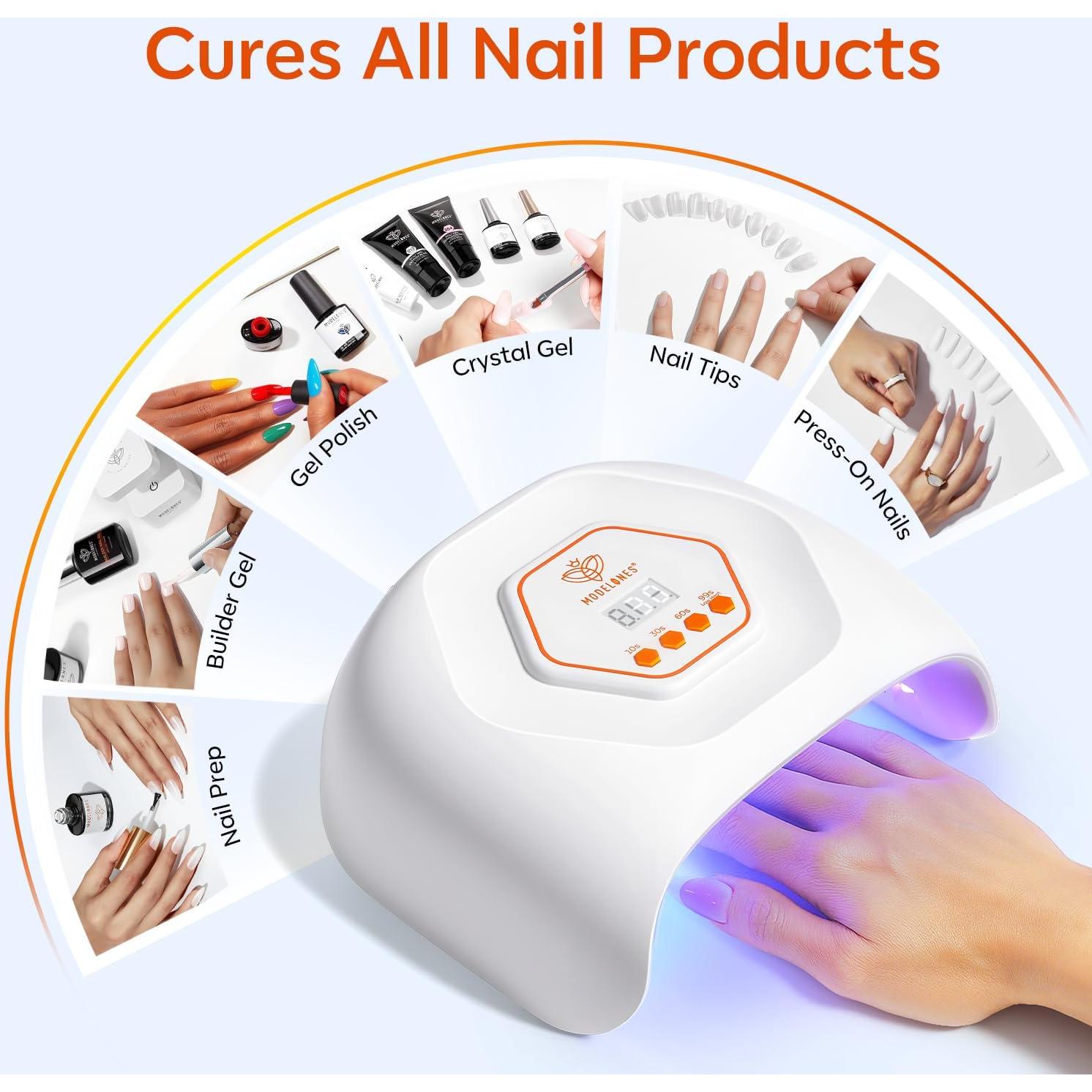 Lámpara de Uñas UV LED Modelones 4 Temporizadores 358g