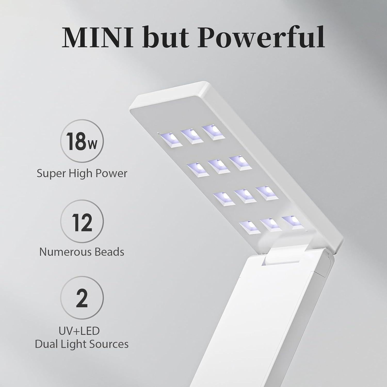 Lámpara UV para Uñas Tipsketch 18W LED Curado Rápido