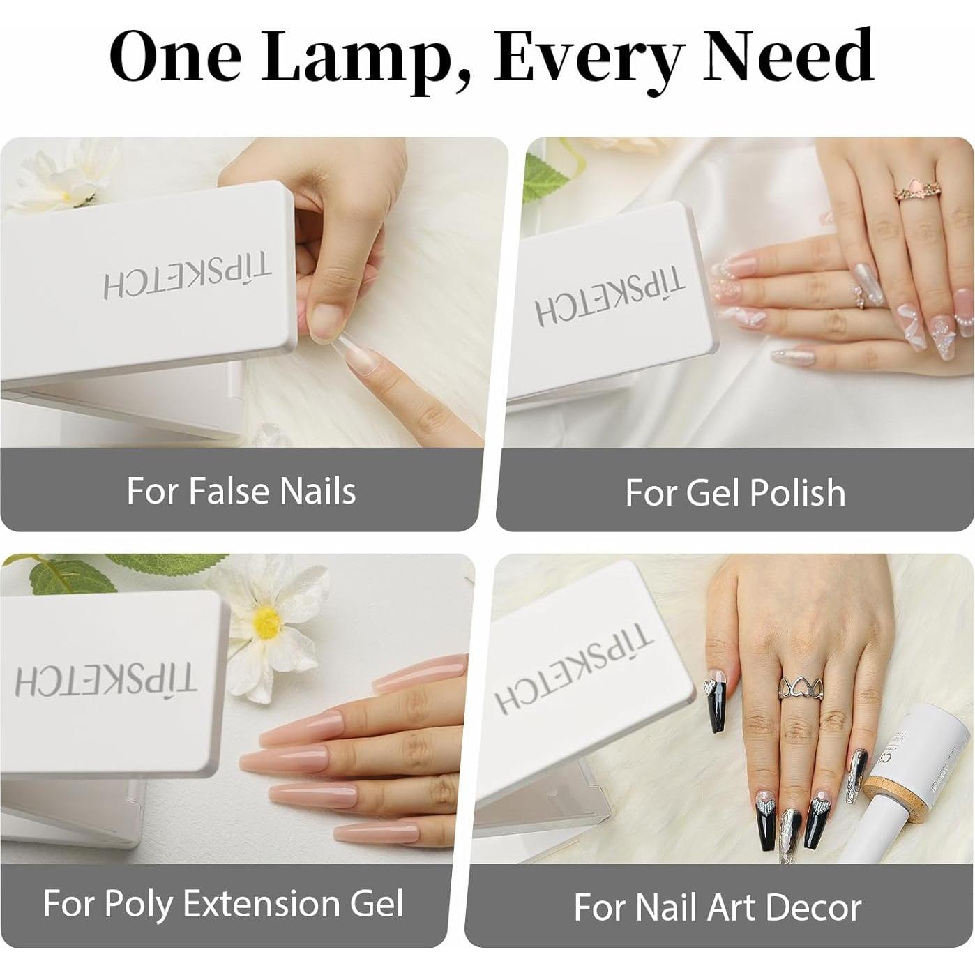 Lámpara UV para Uñas Tipsketch 18W LED Curado Rápido