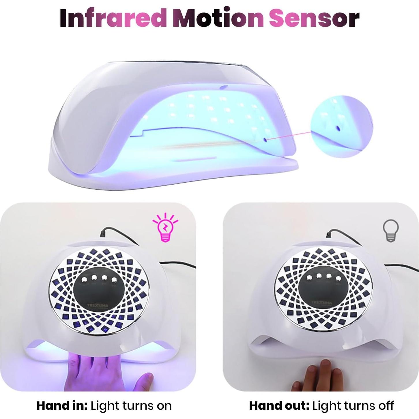 Lámpara UV LED 268W Trezuma para Esmalte de Gel Profesional