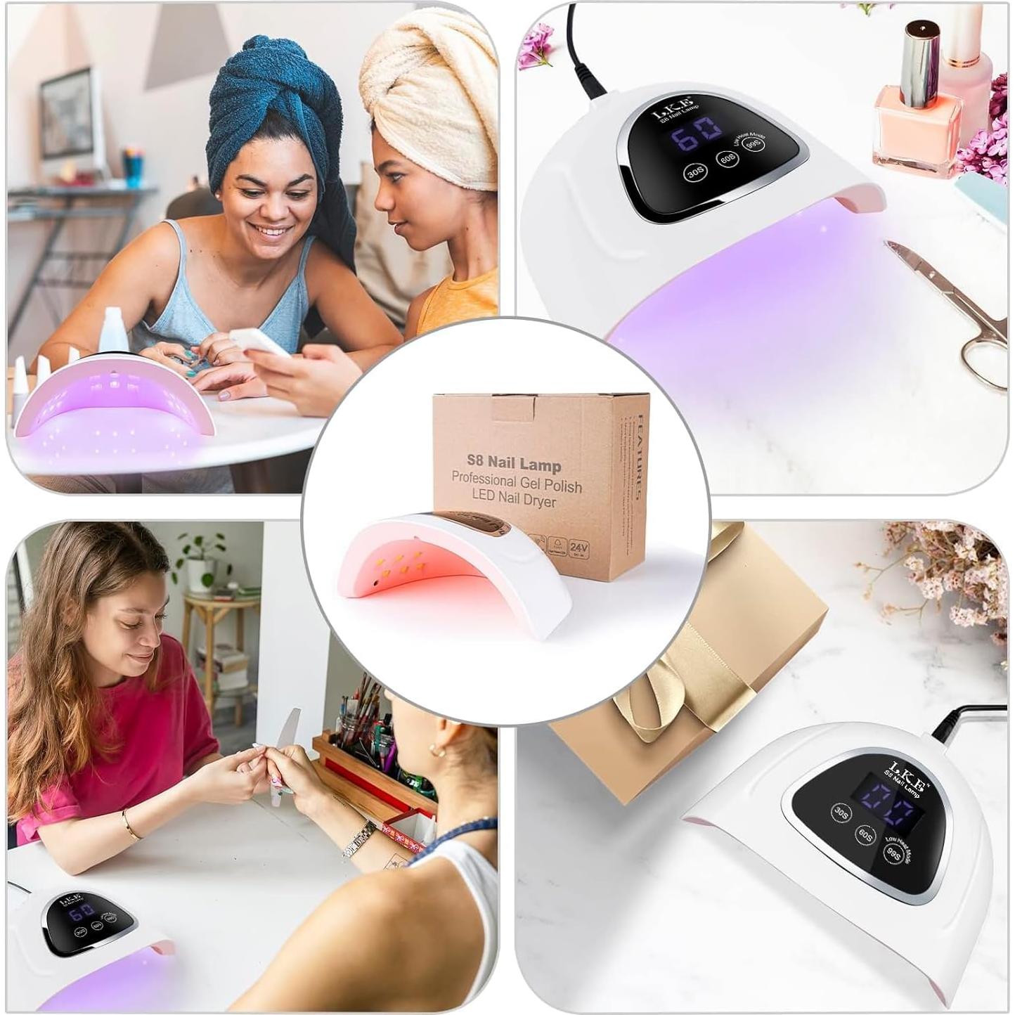 Lámpara UV LED para Uñas LKE 72W con Pantalla Táctil