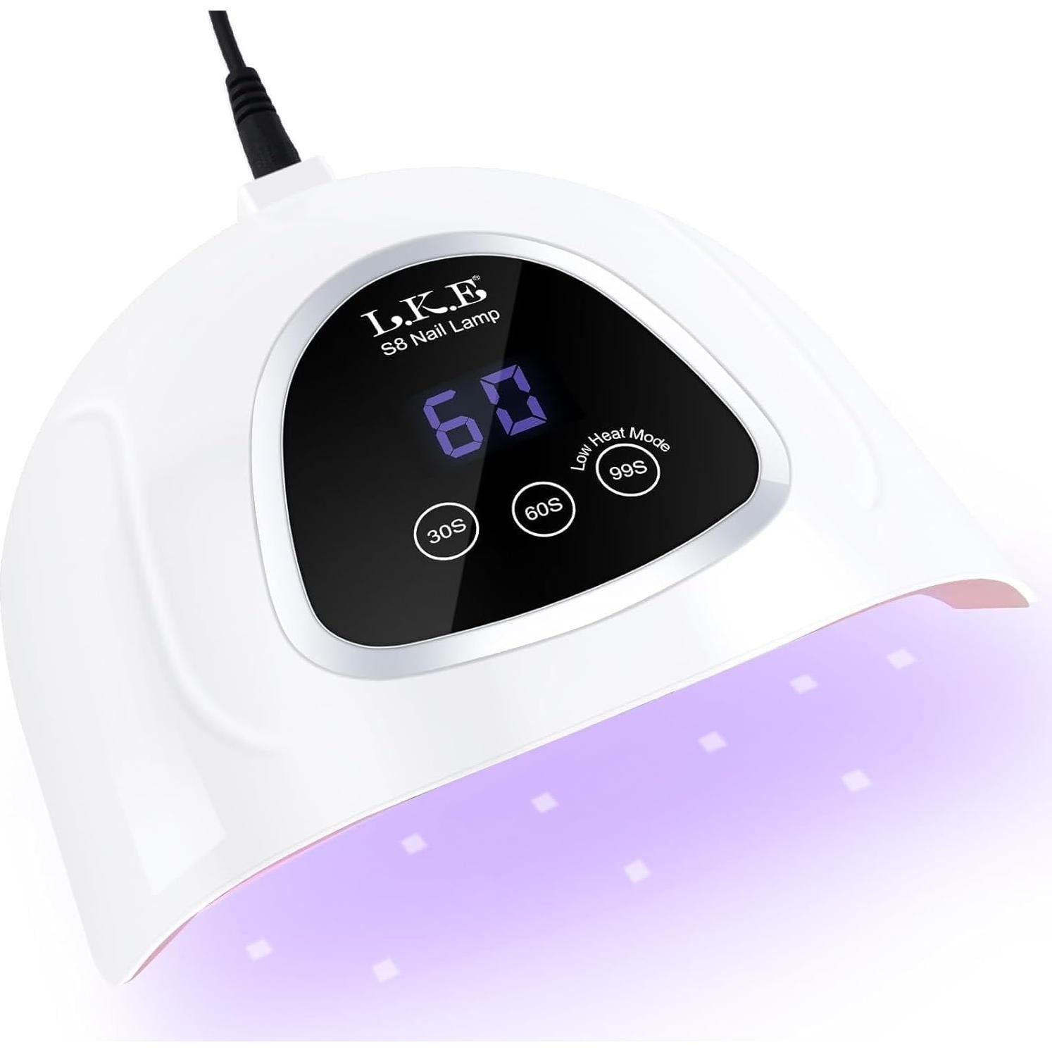 Lámpara UV LED para Uñas LKE 72W con Pantalla Táctil