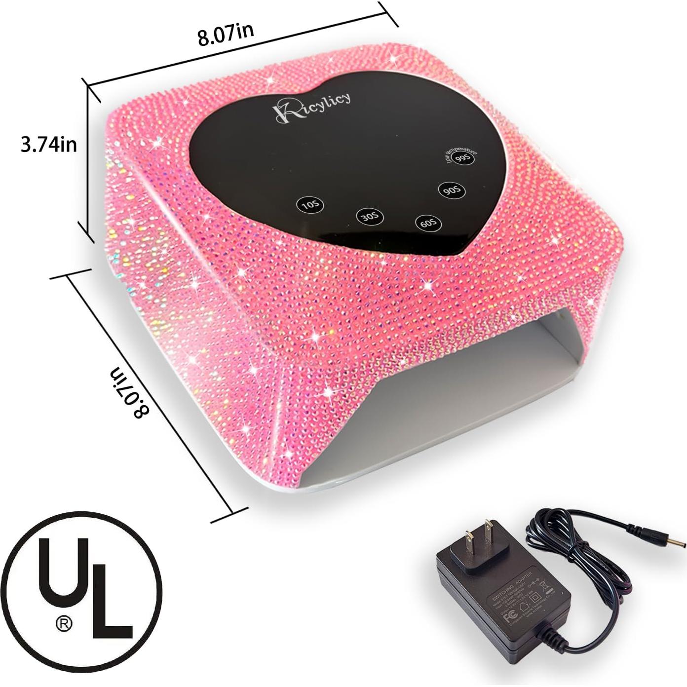 Lámpara de Uñas LED UV Kicylicy X20-PINK-D 72W Inalámbrica