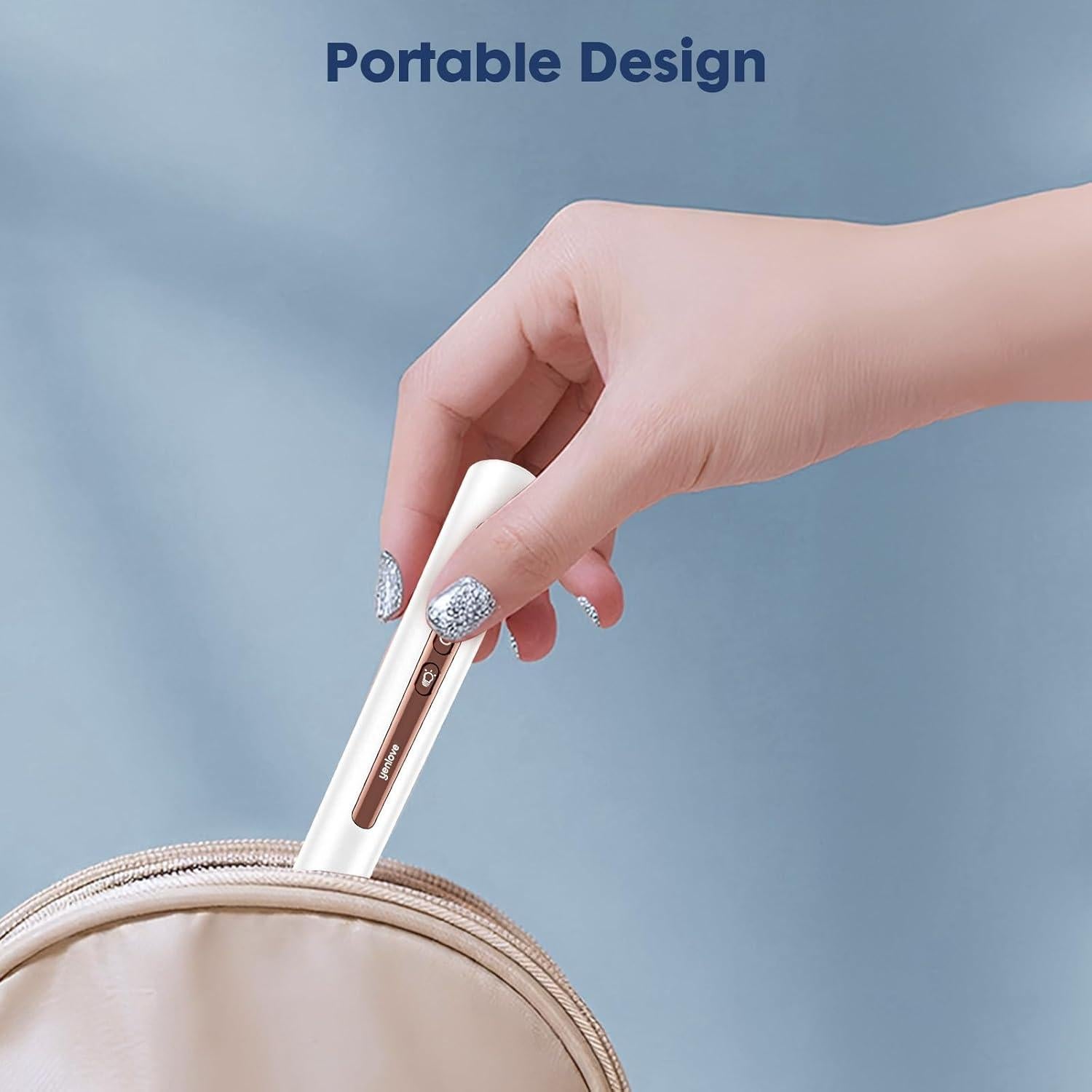 Taladro de Uñas Inalámbrico Yenlove 9 Velocidades con Lámpara UV