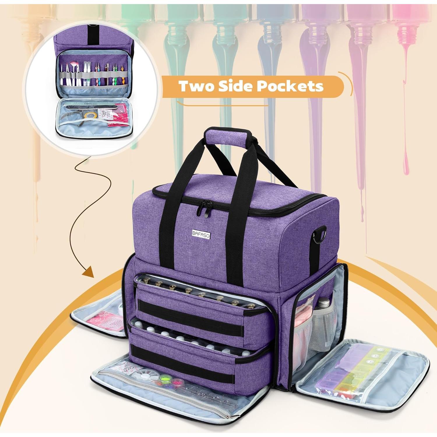 Organizador de Esmalte de Uñas BAFASO 80 Botellas Púrpura