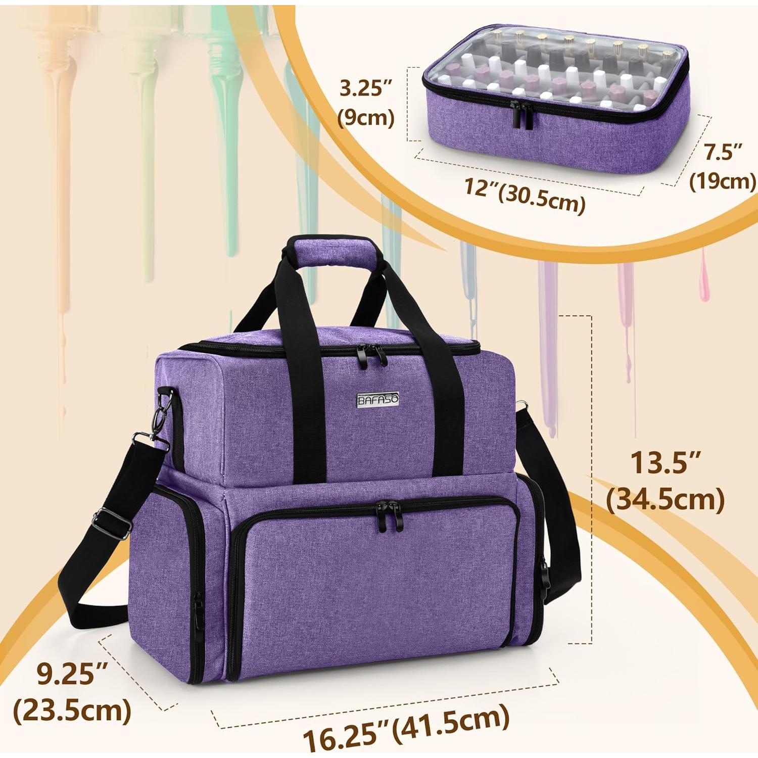 Organizador de Esmalte de Uñas BAFASO 80 Botellas Púrpura