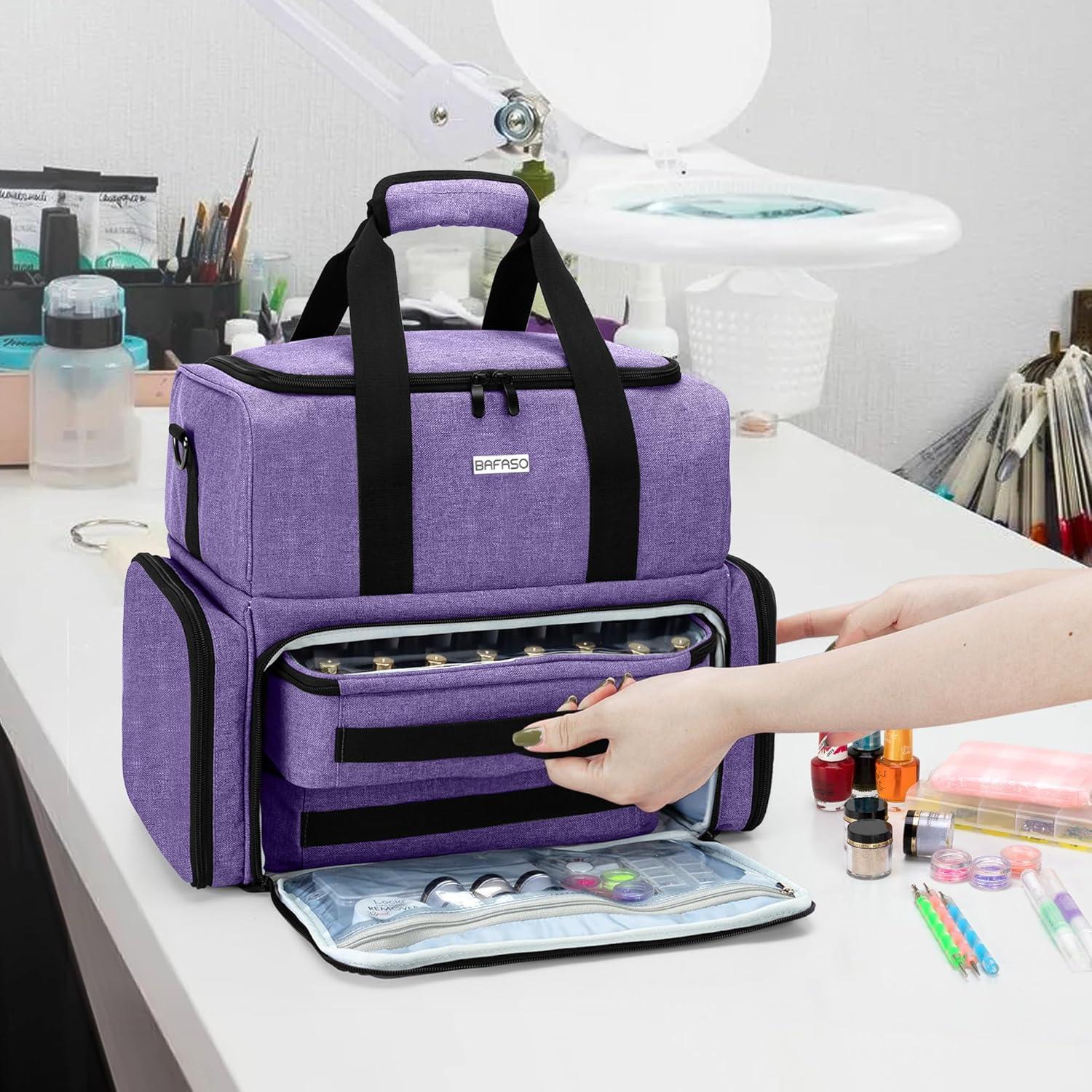 Organizador de Esmalte de Uñas BAFASO 80 Botellas Púrpura