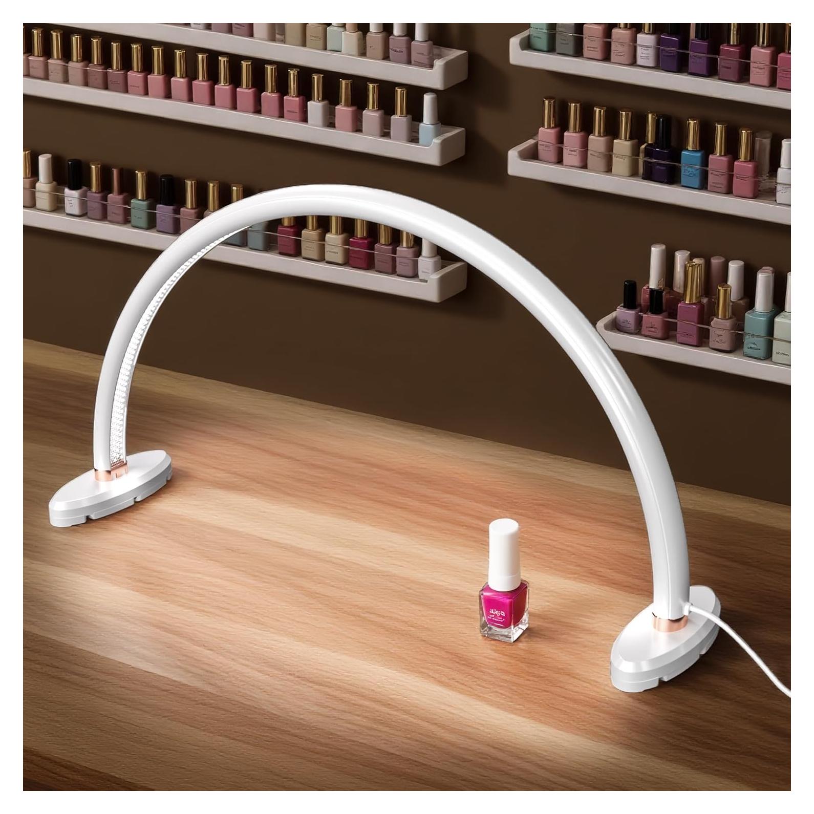 Lámpara de Escritorio LED Media Luna Welltell 40.64cm 3 Temperaturas