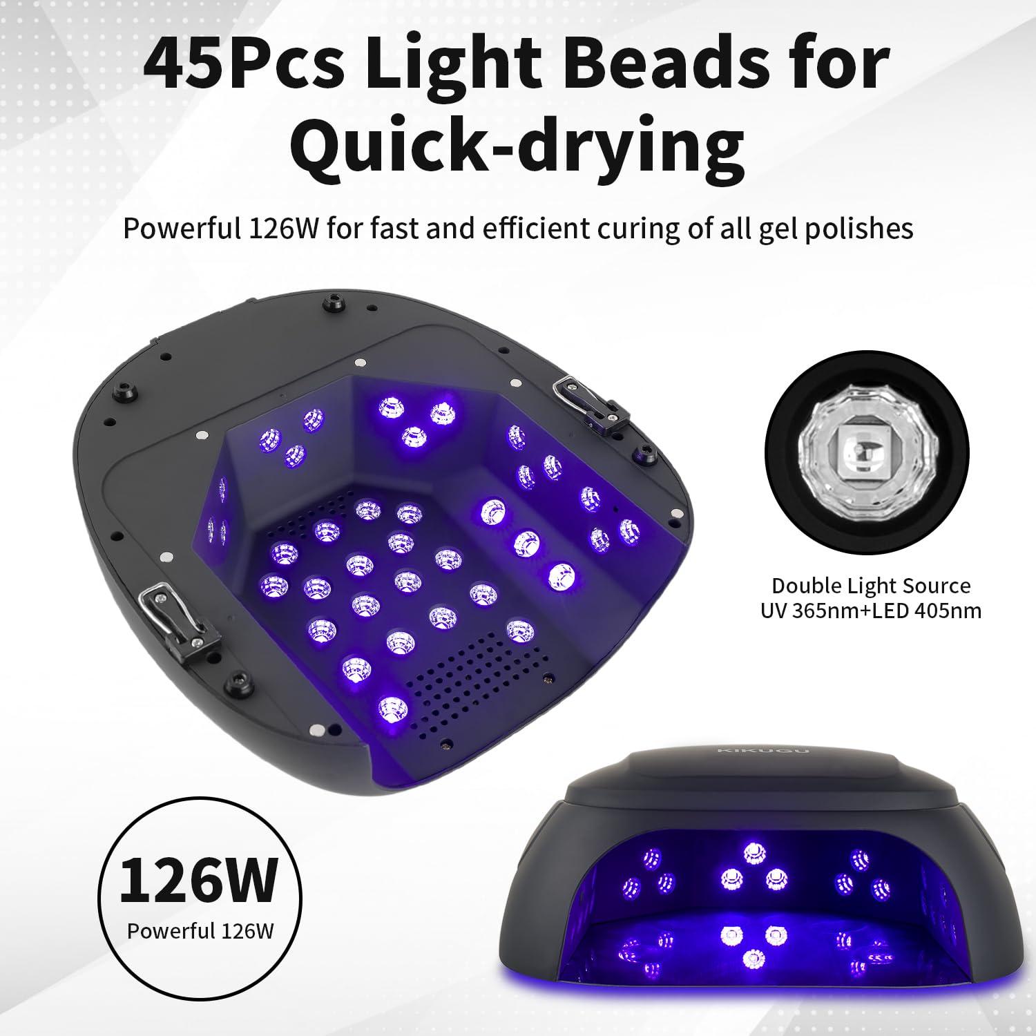 Lámpara de Uñas LED UV Inalámbrica Chunshangmei 126W