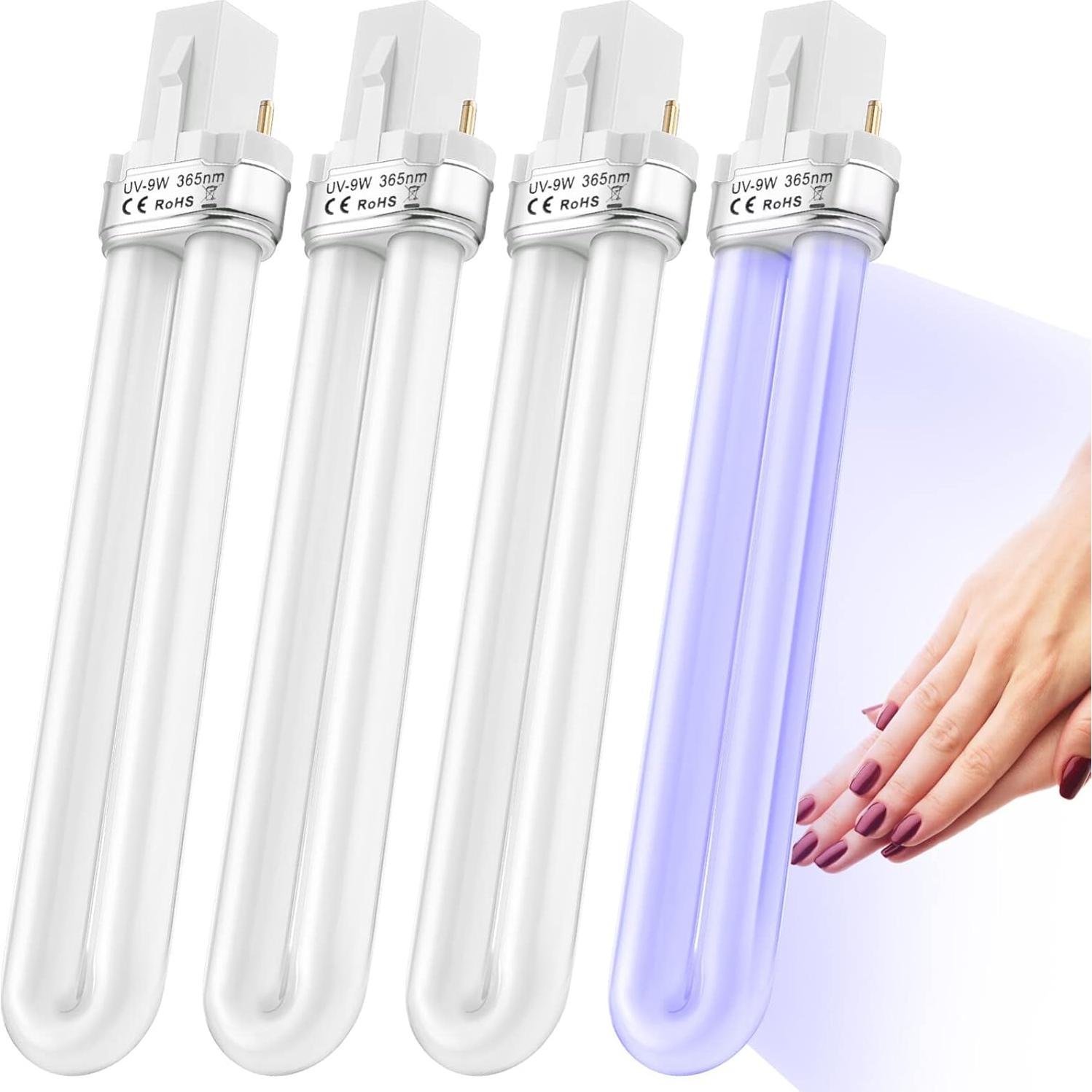 Bombillas de Uñas 9W 365nm IMIKEYA - 4 Piezas Reemplazo