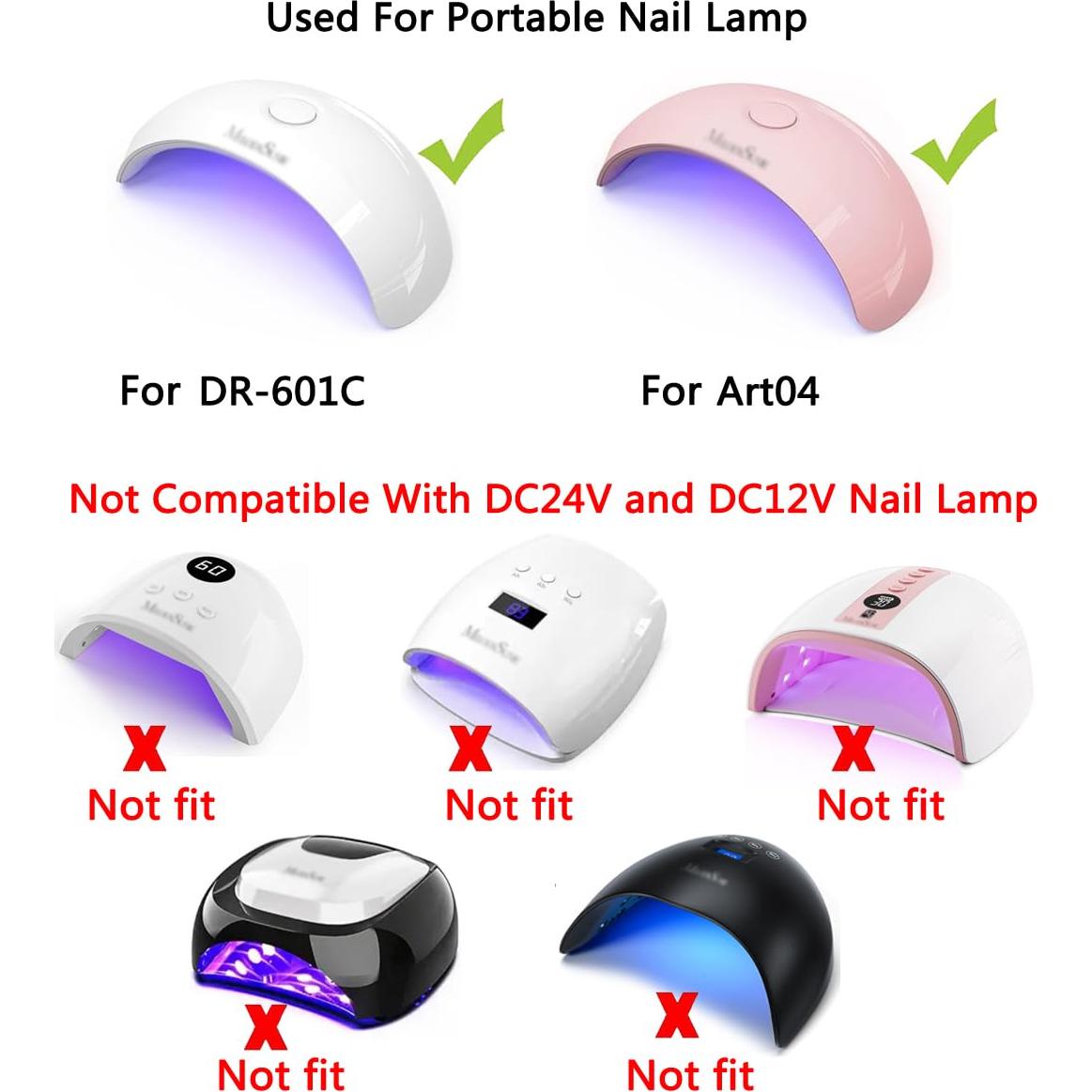 Cable de Carga USB 1.2m para Secador de Uñas LED MelodySusie