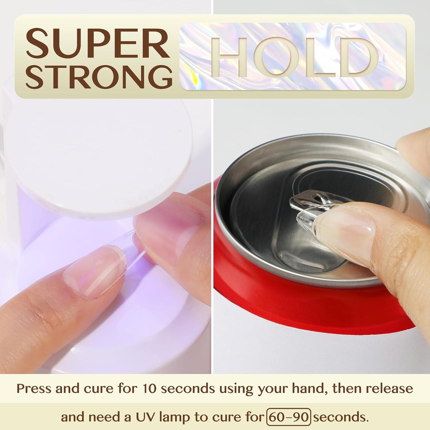 Pegamento para Uñas en Gel UNA GELLA 6 en 1 2Pcs 15ml