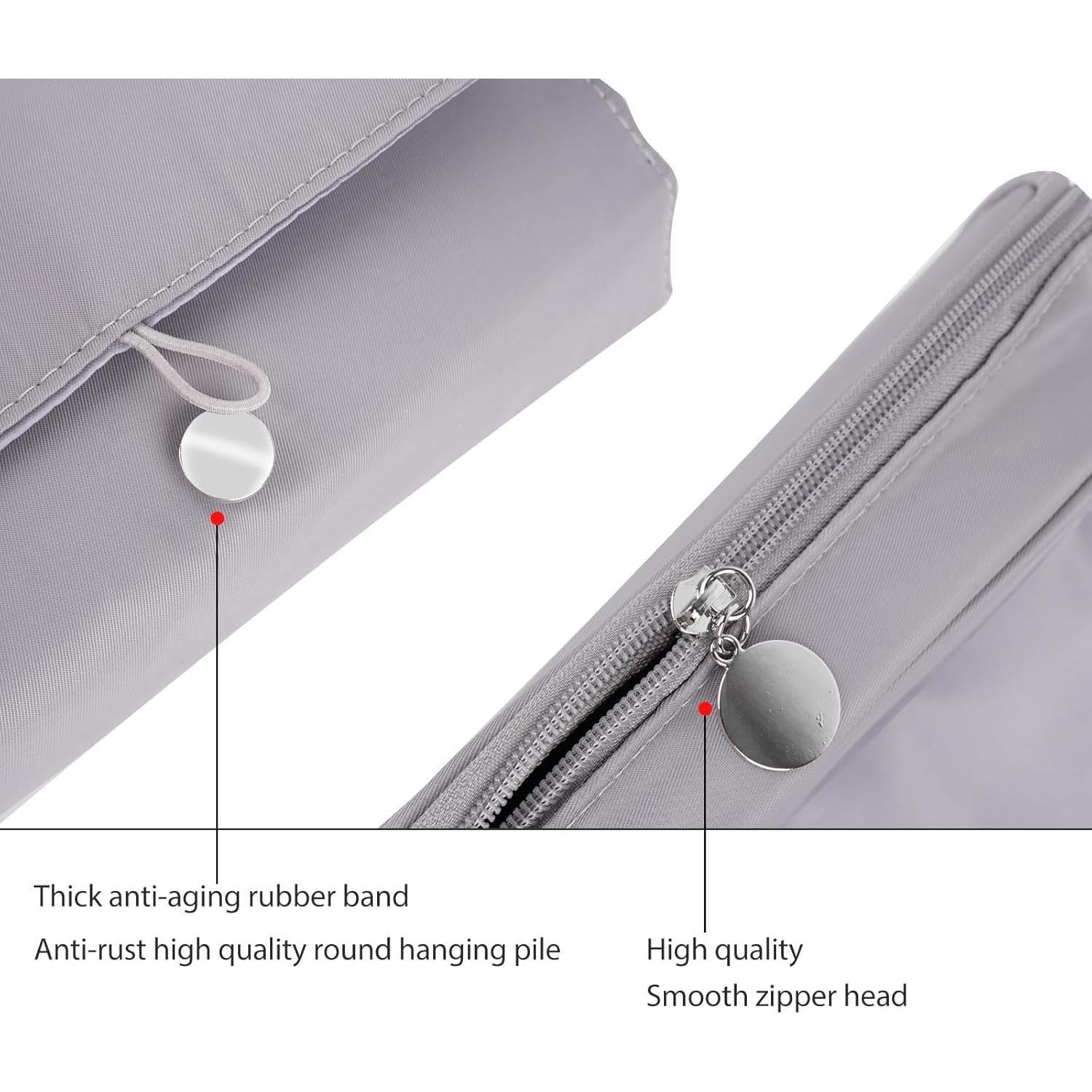 Bolsa de Maquillaje Plegable LUEXBOX Gris para Viaje