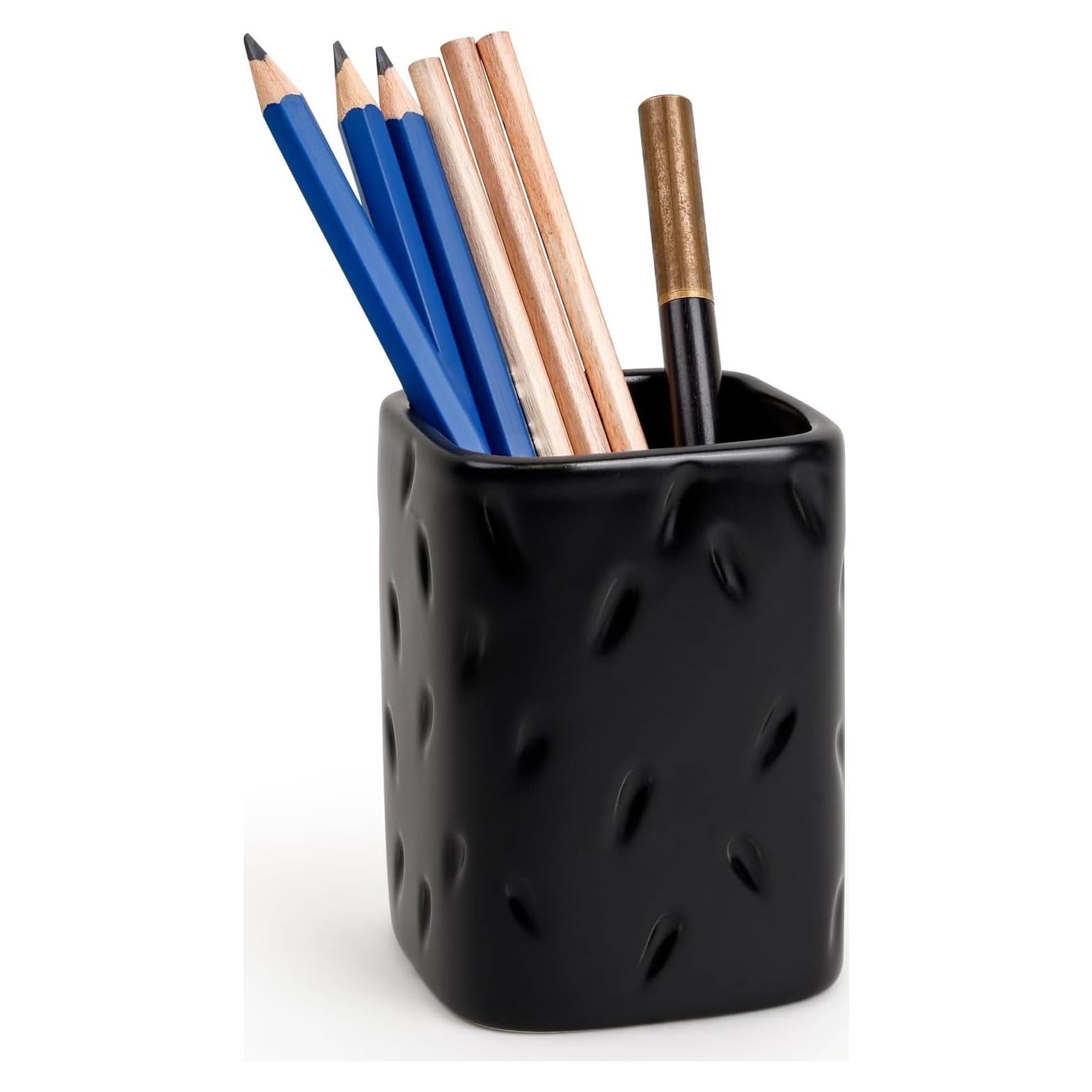 Soporte de Lápiz Cerámica ZEBERBO Gota de Lluvia Negro 310ml