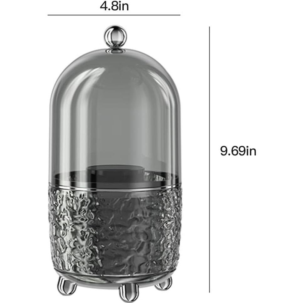 Soporte Rotatorio para Brochas de Maquillaje CHIRISEN Gris