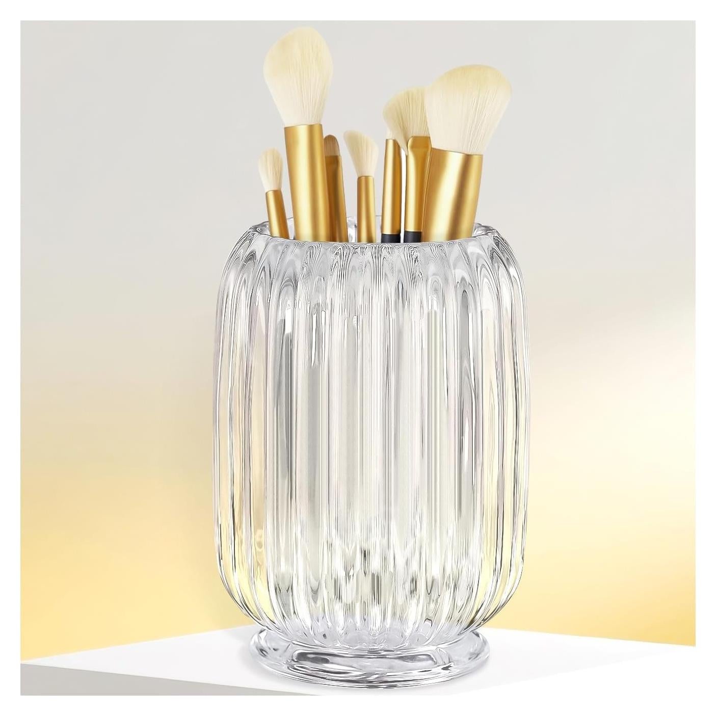 Organizador de Brochas de Maquillaje ChicRange de Vidrio 12.2 cm