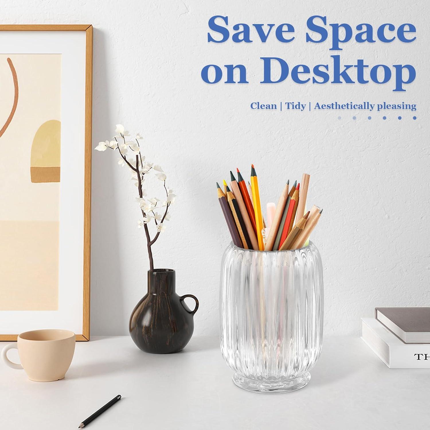 Organizador de Brochas de Maquillaje ChicRange de Vidrio 12.2 cm