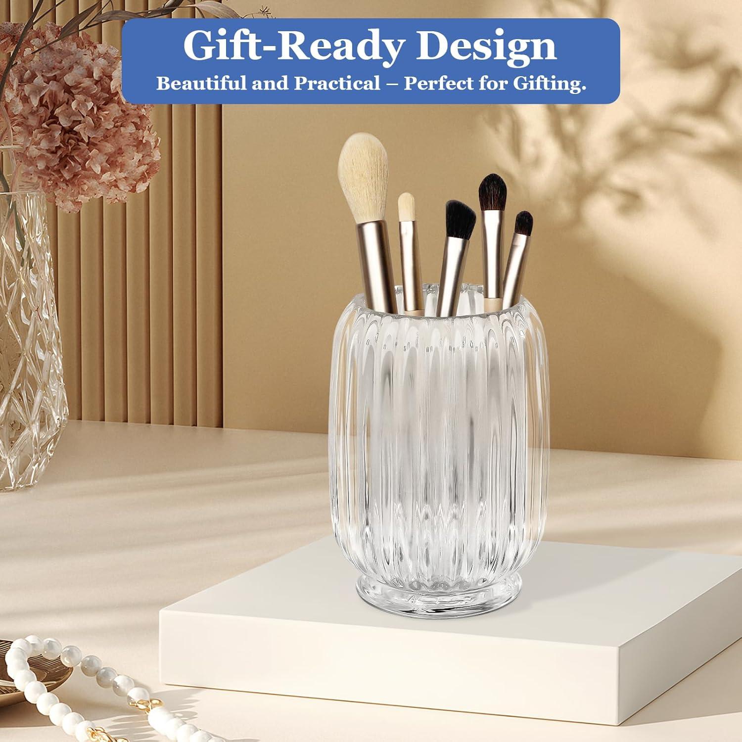 Organizador de Brochas de Maquillaje ChicRange de Vidrio 12.2 cm