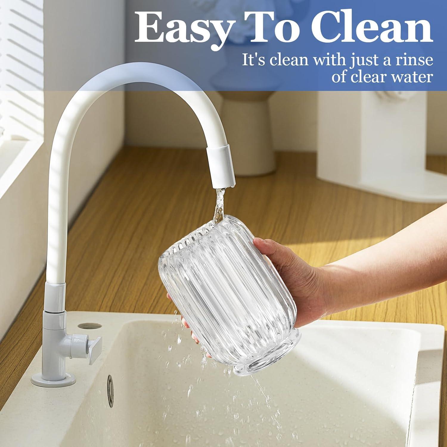 Organizador de Brochas de Maquillaje ChicRange de Vidrio 12.2 cm