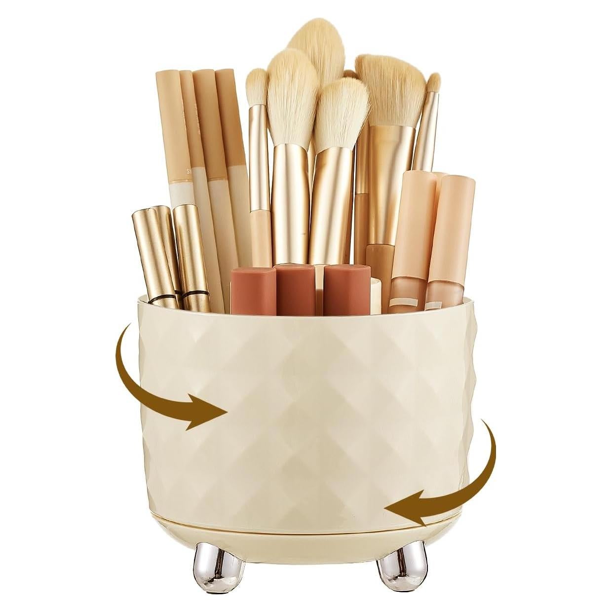 Soporte Rotatorio para Brochas de Maquillaje UFORU 5 Ranuras