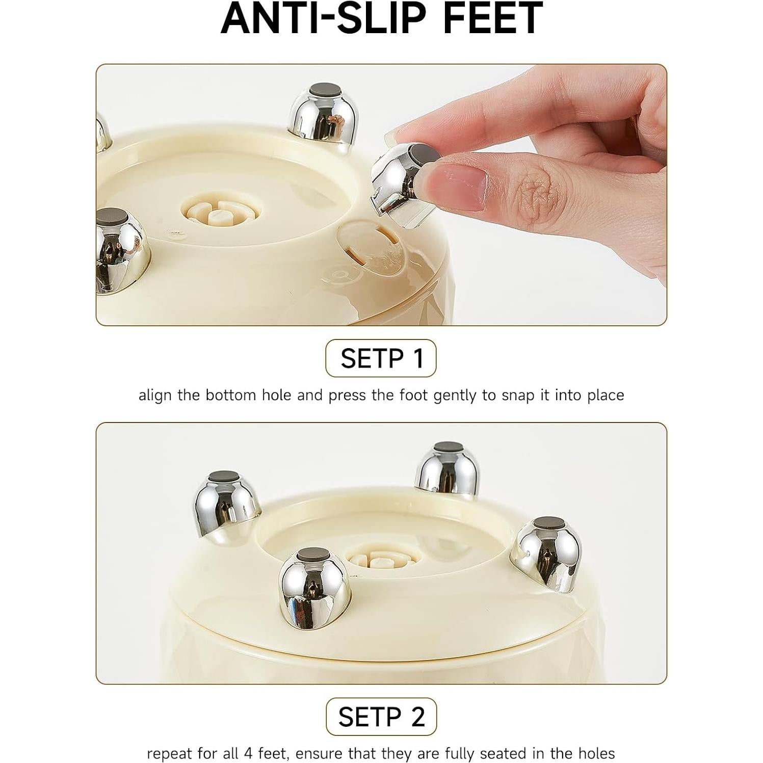 Soporte Rotatorio para Brochas de Maquillaje UFORU 5 Ranuras