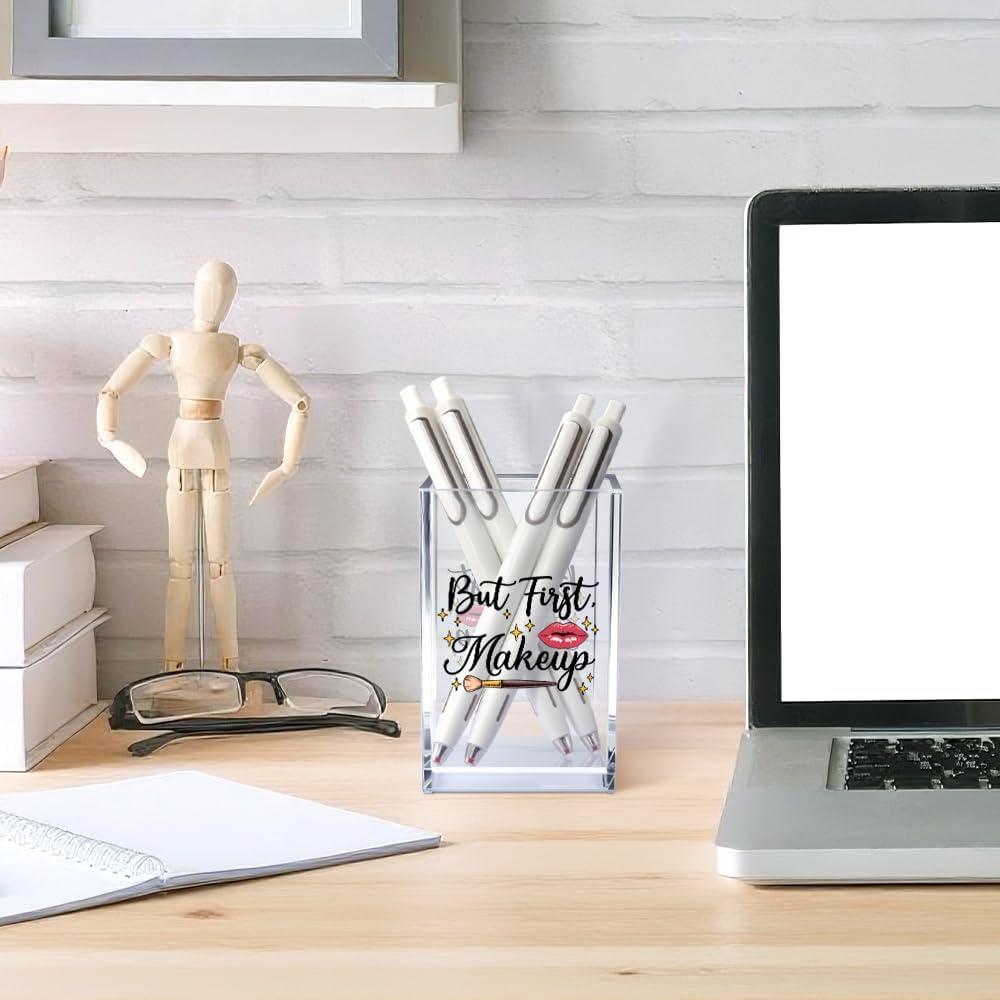 Organizador de Brochas de Maquillaje Acrílico Vgrti 6.35x10.16 cm