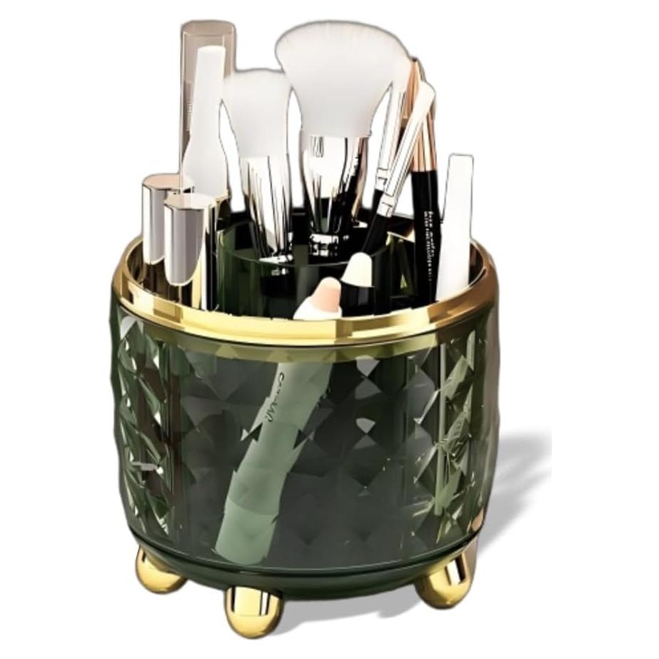 Organizador de Maquillaje Giratorio ZOHCAJBO 360° 5 Compartimentos Verde