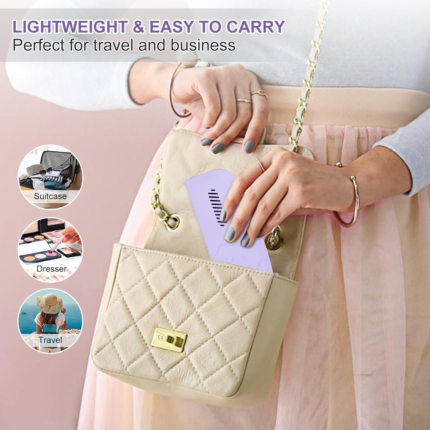 Soporte de Brochas de Maquillaje Silicona Pur Morado 22.8x15x4.3cm