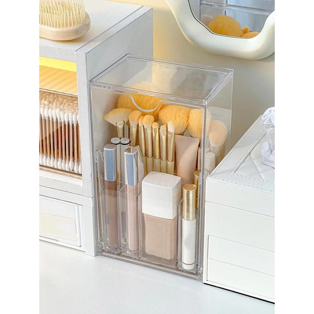 Organizador de Brochas de Maquillaje Singring Acrílico Transparente
