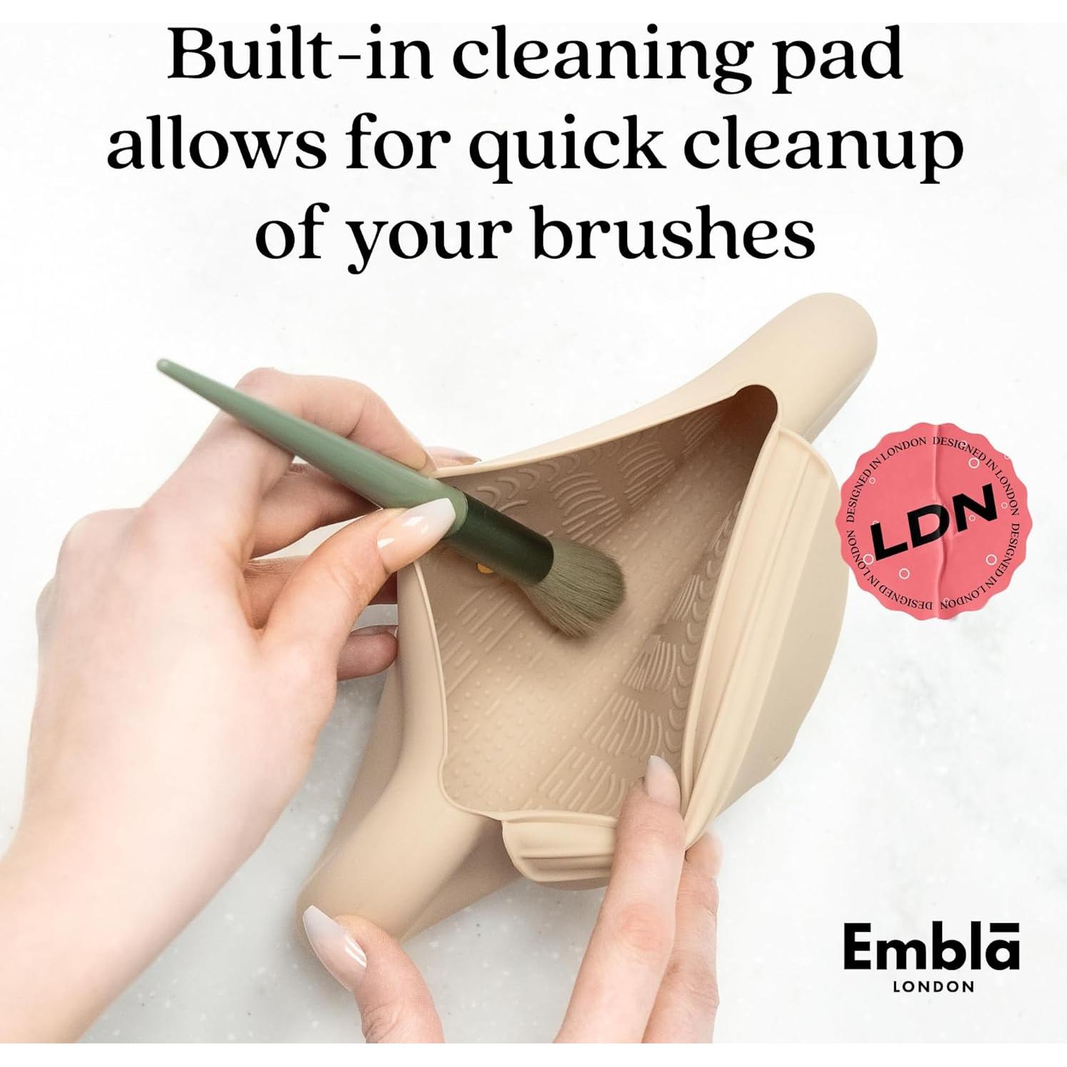 Estuche de Maquillaje Embla Negro para Brochas de Viaje 22.86cm