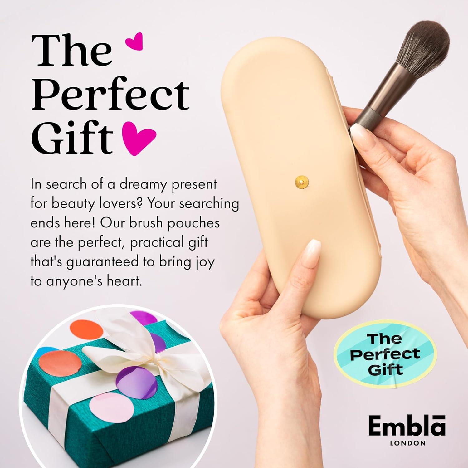 Estuche de Maquillaje Embla Negro para Brochas de Viaje 22.86cm