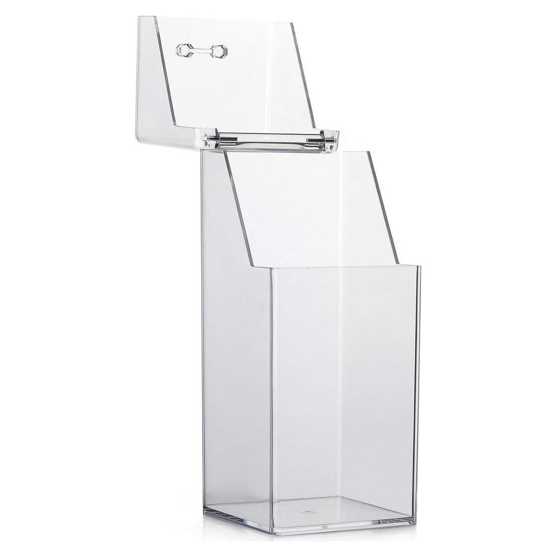 Organizador de Brochas de Maquillaje Acrílico Transparente 9x21cm