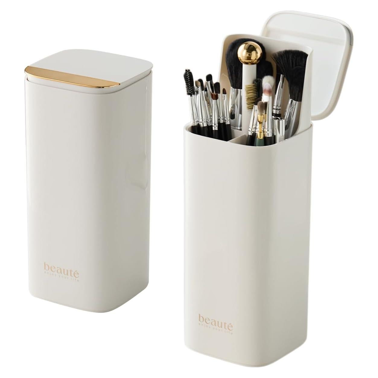 Soporte para Brochas de Maquillaje Osuke DM-03 con Tapa Impermeable