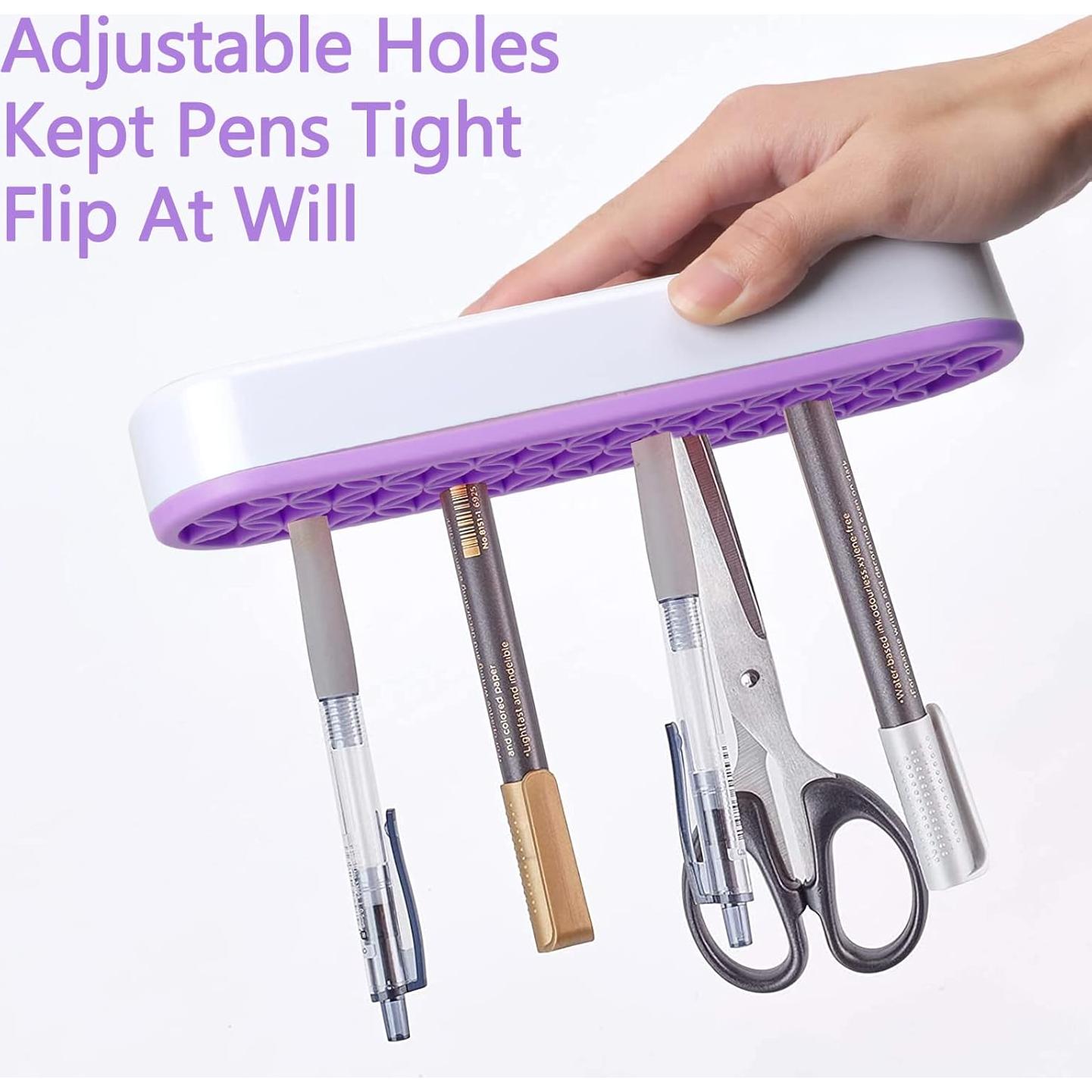 Soporte de Brochas de Maquillaje Unaone Púrpura Multifuncional