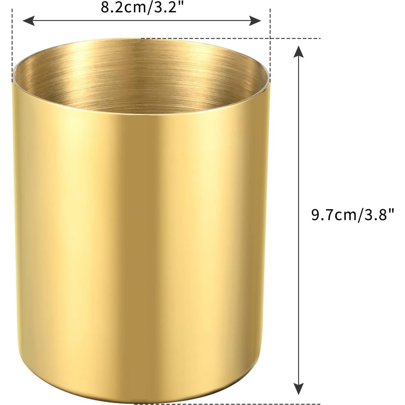 Soporte de Lápiz Dorado Bidponds, Acero Inoxidable 304, 9.7cm