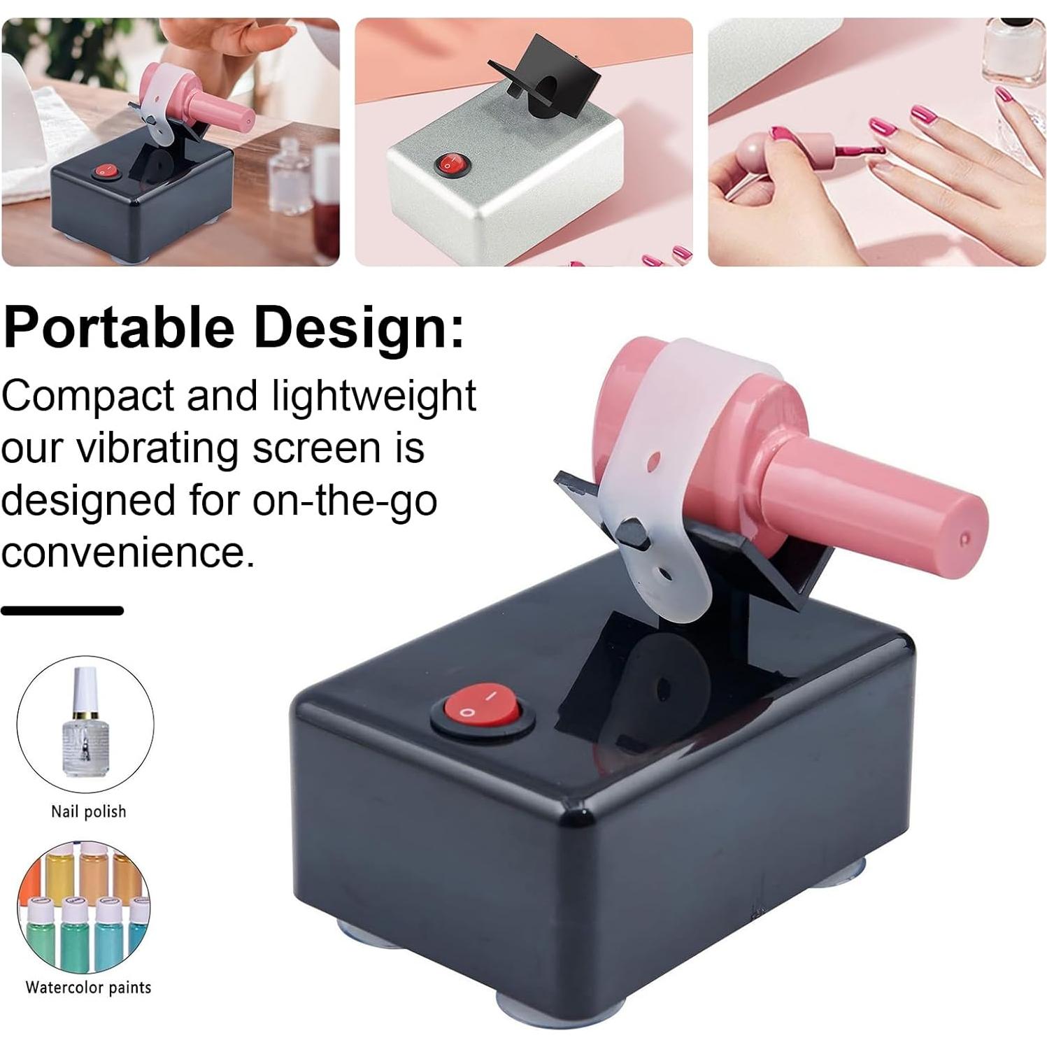 Agitador de Esmalte de Uñas TOLUON Pantalla Vibrante 3200 RPM